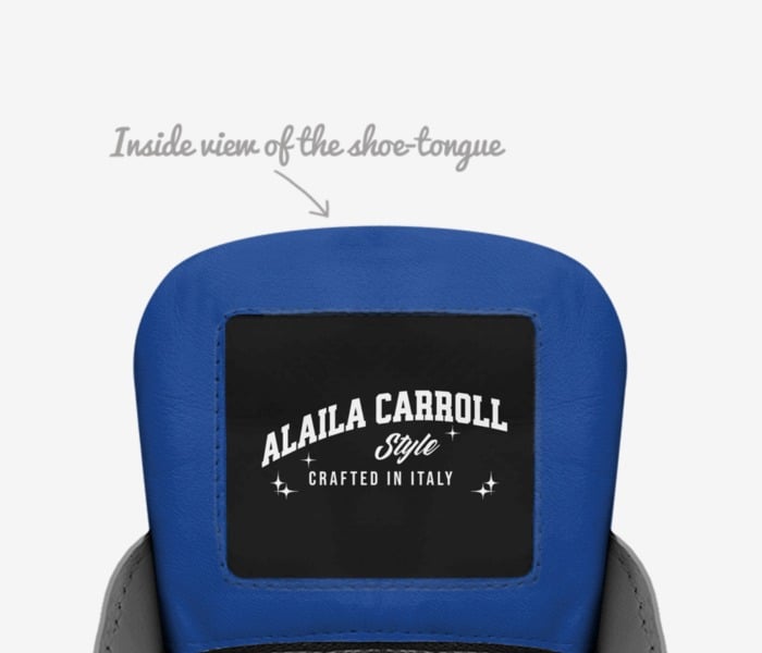 CONTEMPORARY STRAP HIGH TOP Blue, Silver, & White