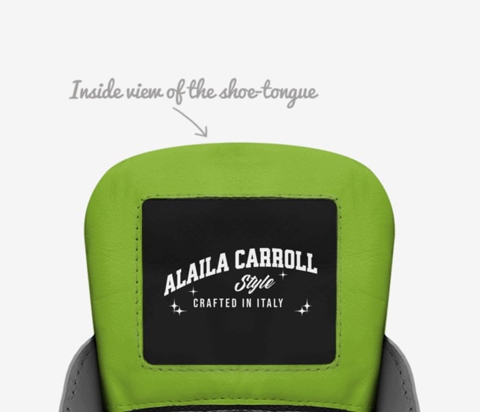 Basket Chunky Design Green & Black