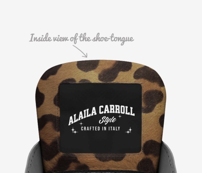 Ring Low Top Black & Leopard