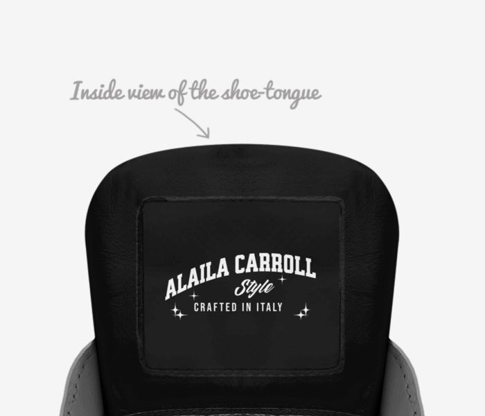Eco Vintage Low Top Black | Sustainable Designer Sneakers | Alaila Carroll Style
