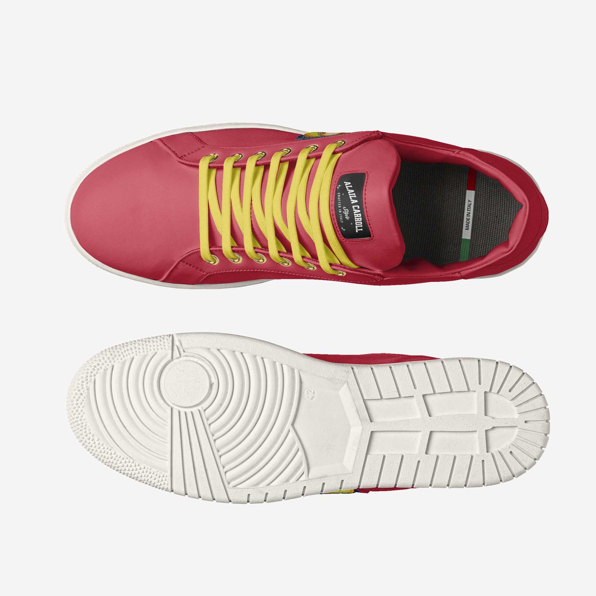 ECO VINTAGE LOW TOP – Red & Yellow with Italia Patch