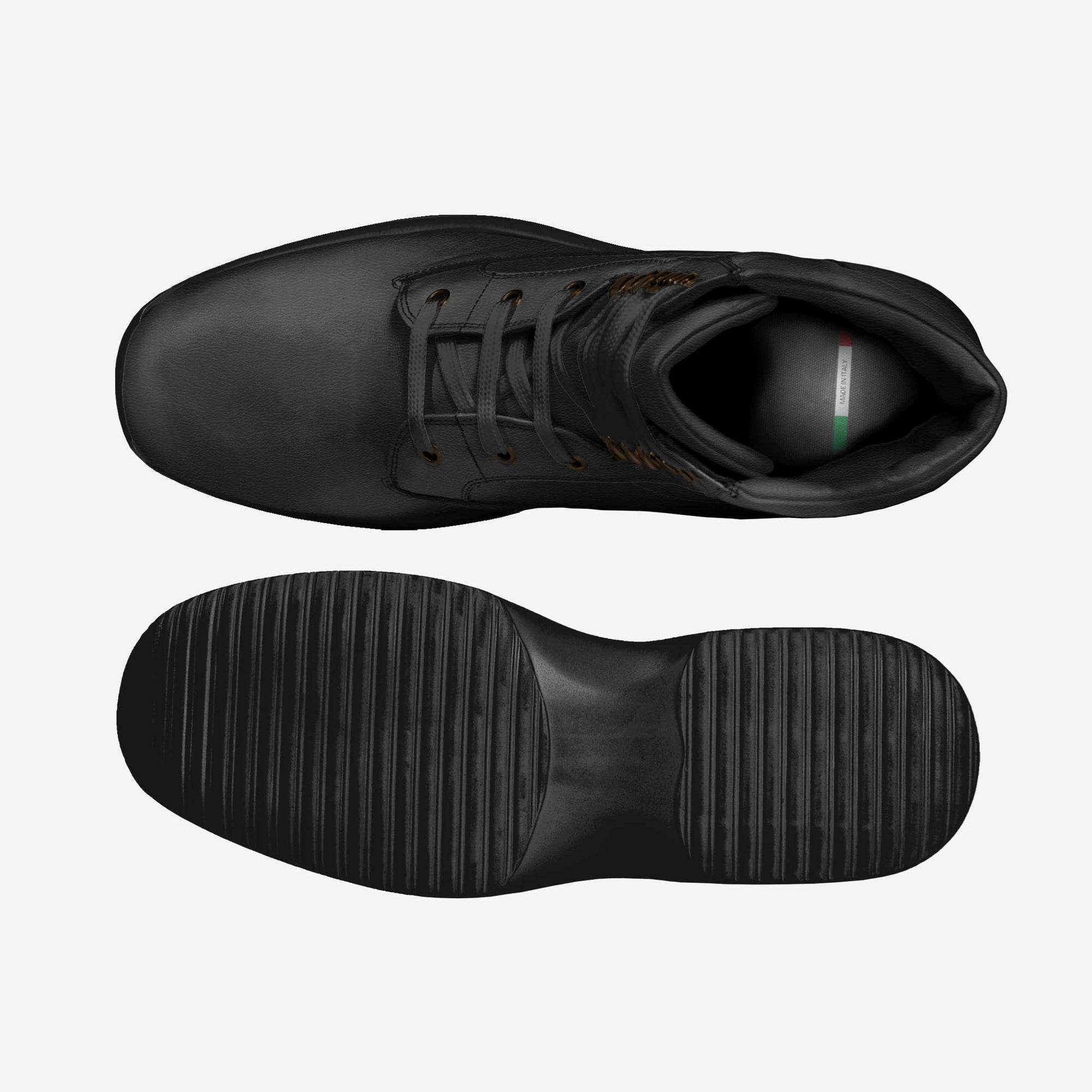 Hi Top Walking Sneaker Black on Black