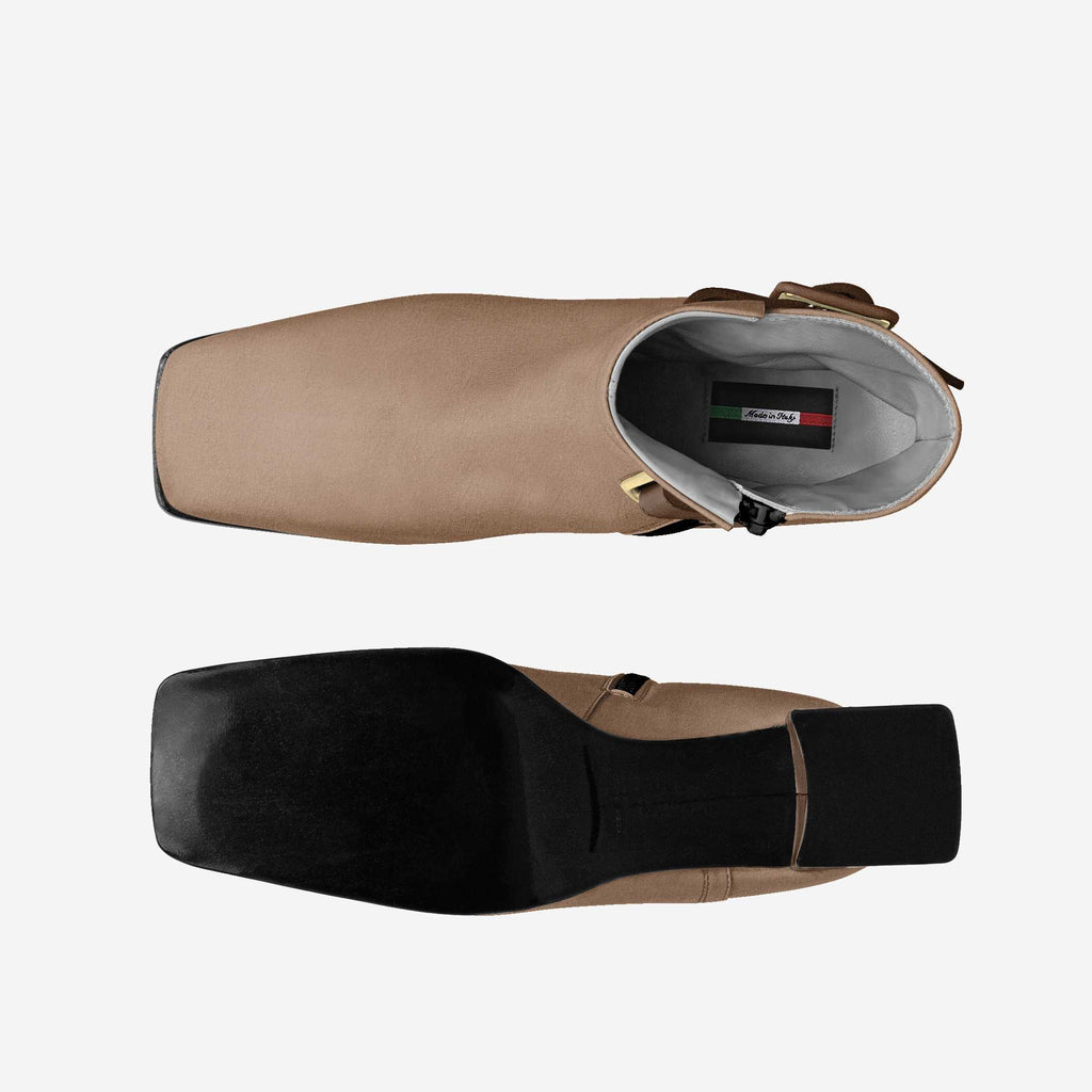 LUXE HEEL BELT HIGH TOP – Cognac & Saddle Brown