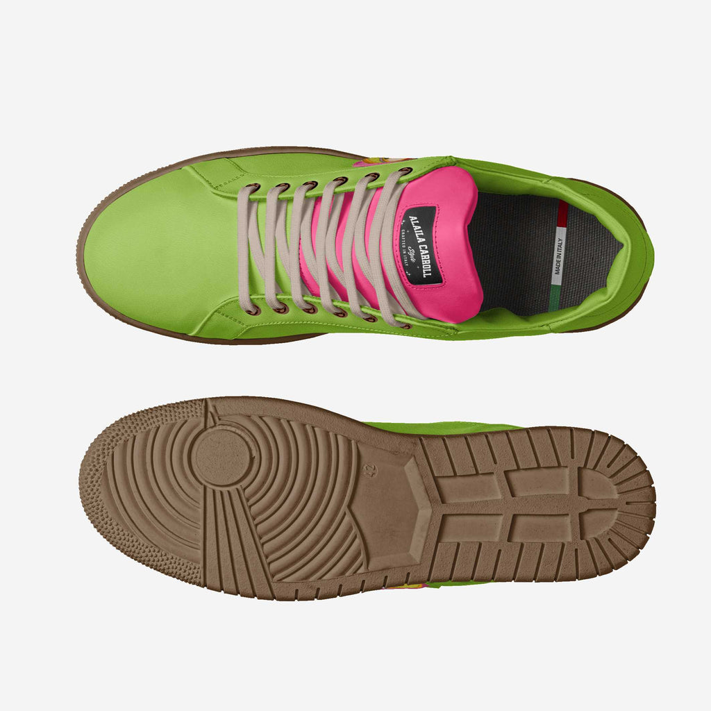 ECO VINTAGE LOW TOP Green & Pink