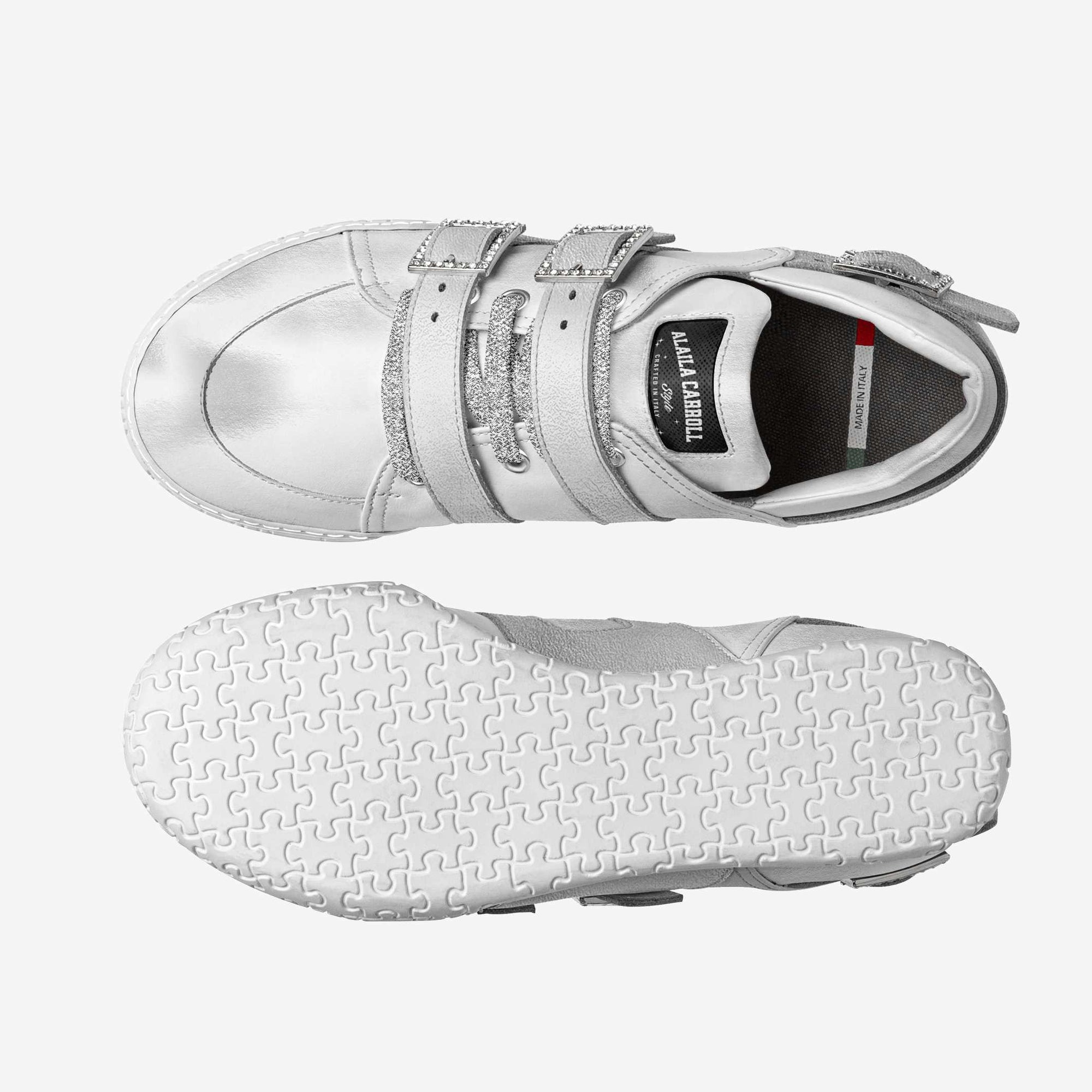 Bridal STRASS LUXE LOW TOP White & Silver