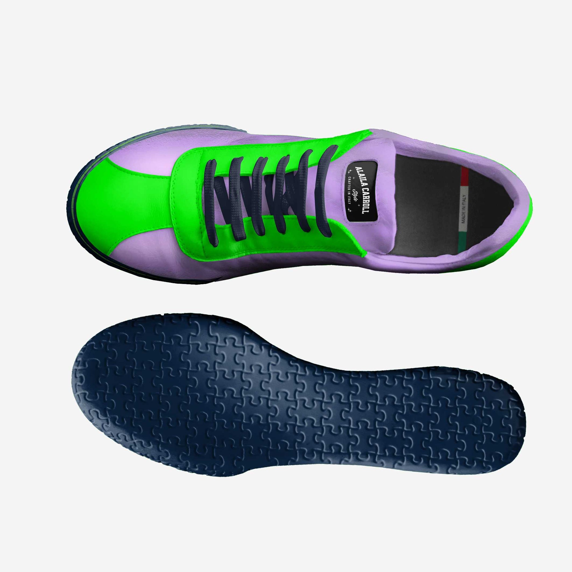 Sporty Low Top Purple, Green, & Blue