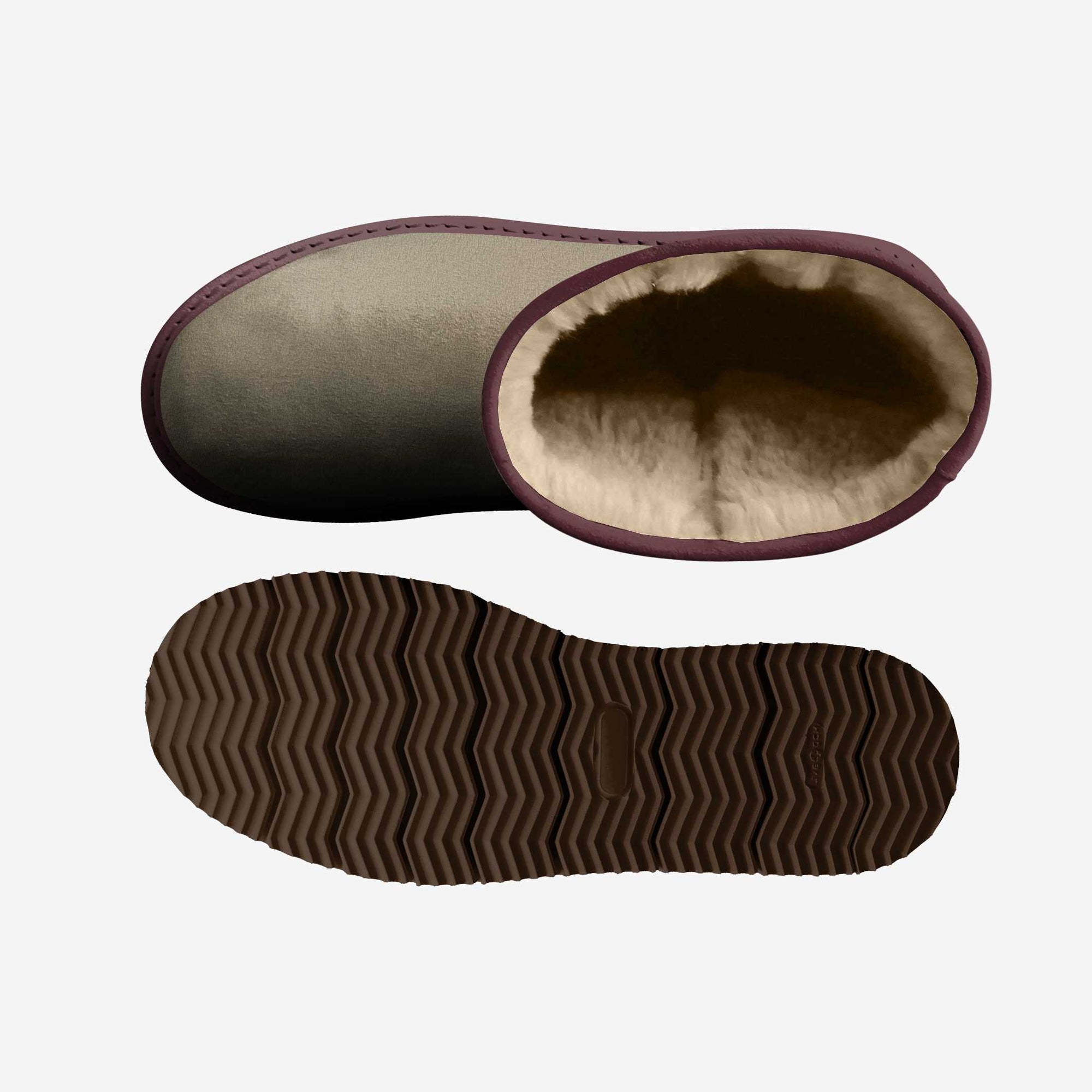 Belted Mid-Boot Tan & Plum