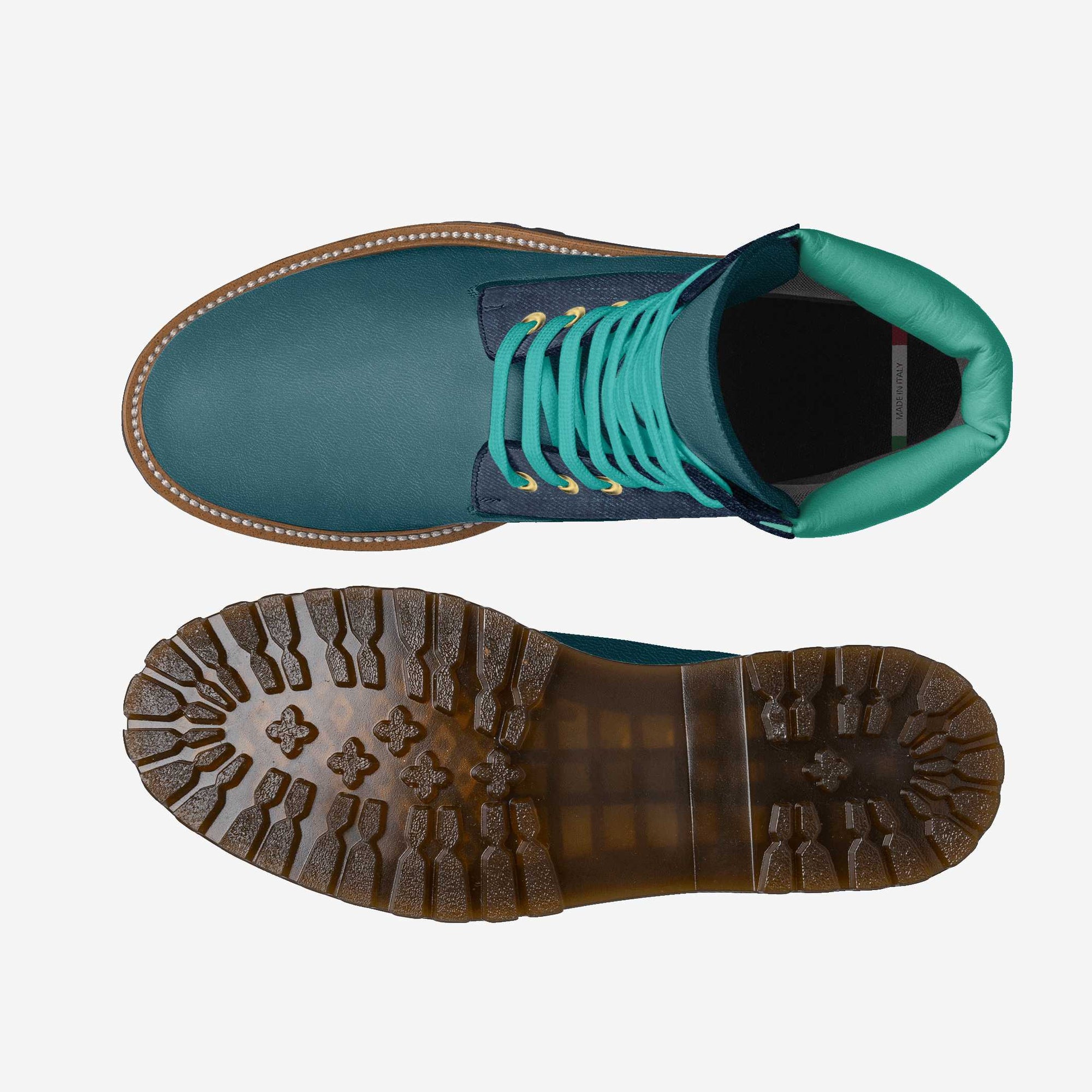 Classic Street High Boot Premium Jeans, Octane Leather & Aquatic Leather – Modern Street Style with Italian Craftsmanship