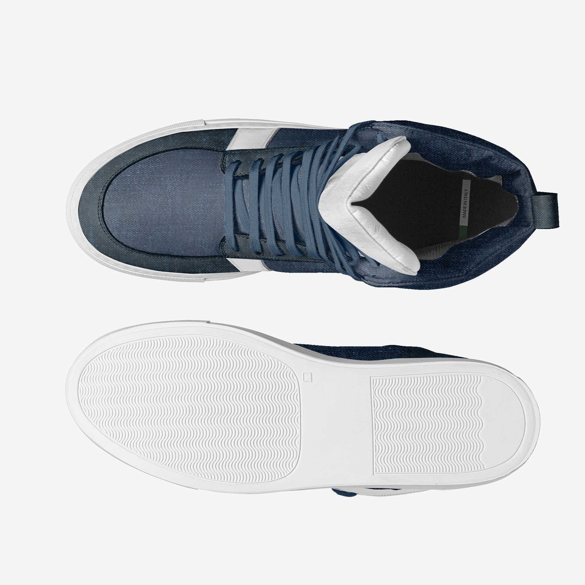 CLASSIC BALLER HIGH TOP Denim & White