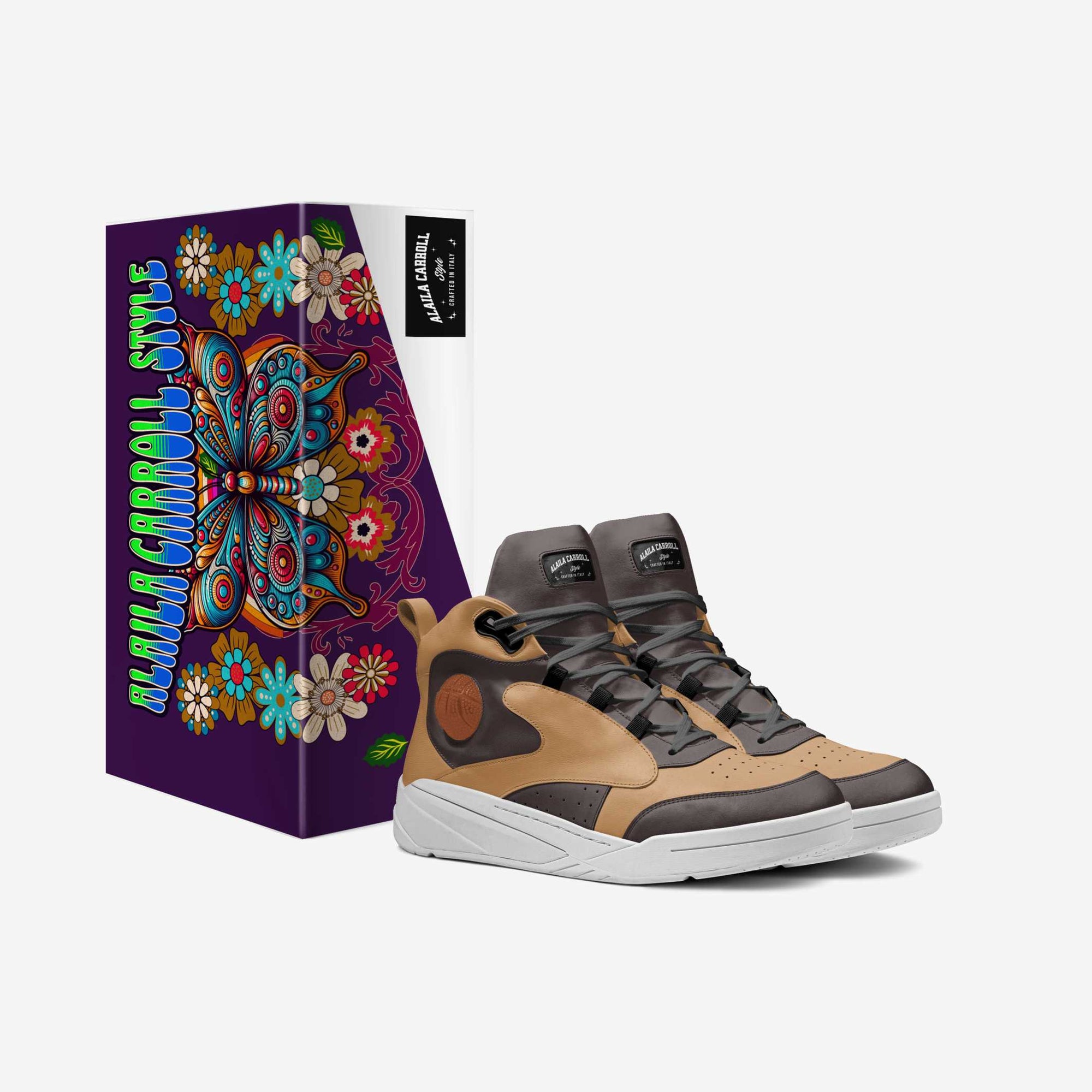 FUTURISTIC SPORT HIGH TOP Tan & Brown