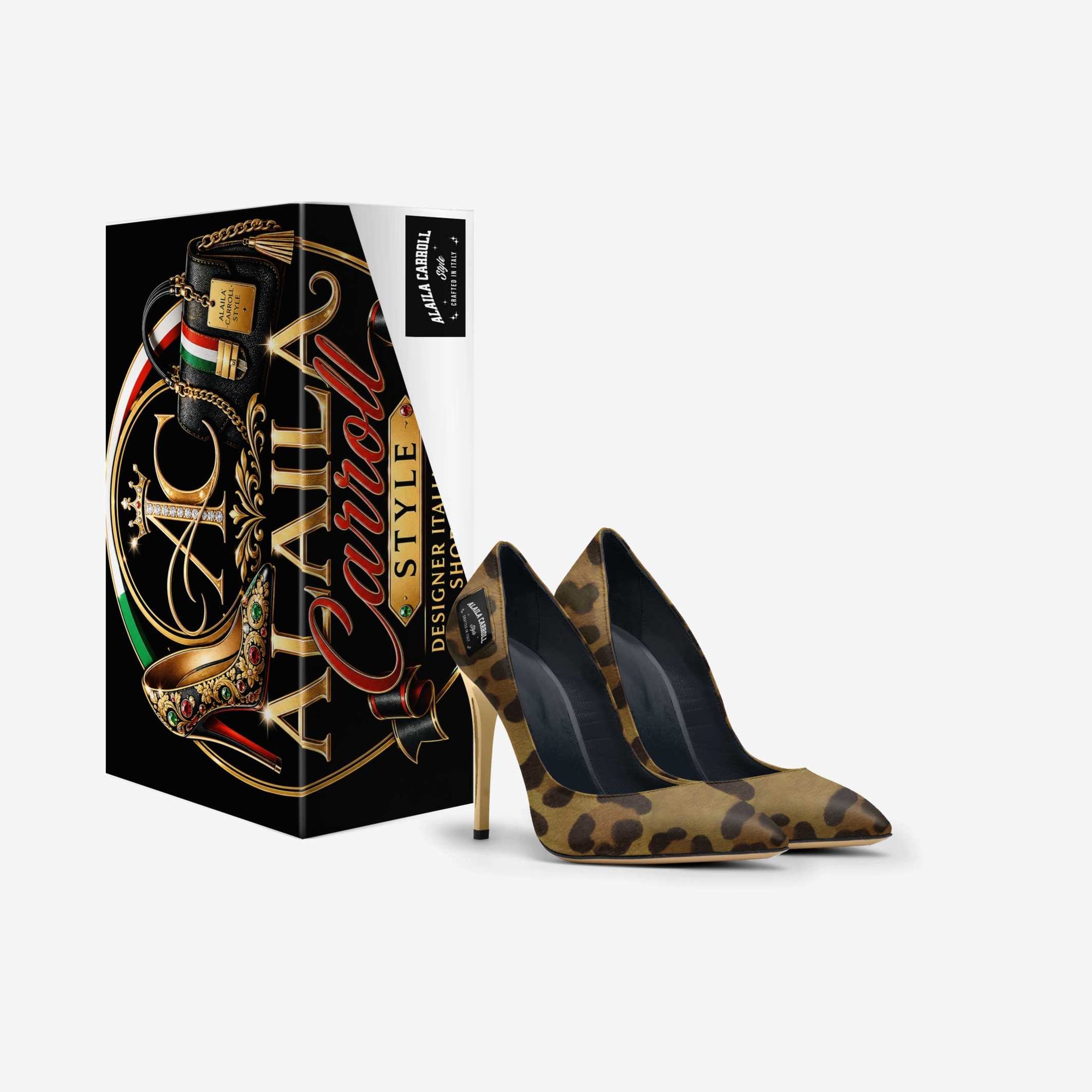 FULL CUT HIGH HEEL – Leopard with Gold Heels