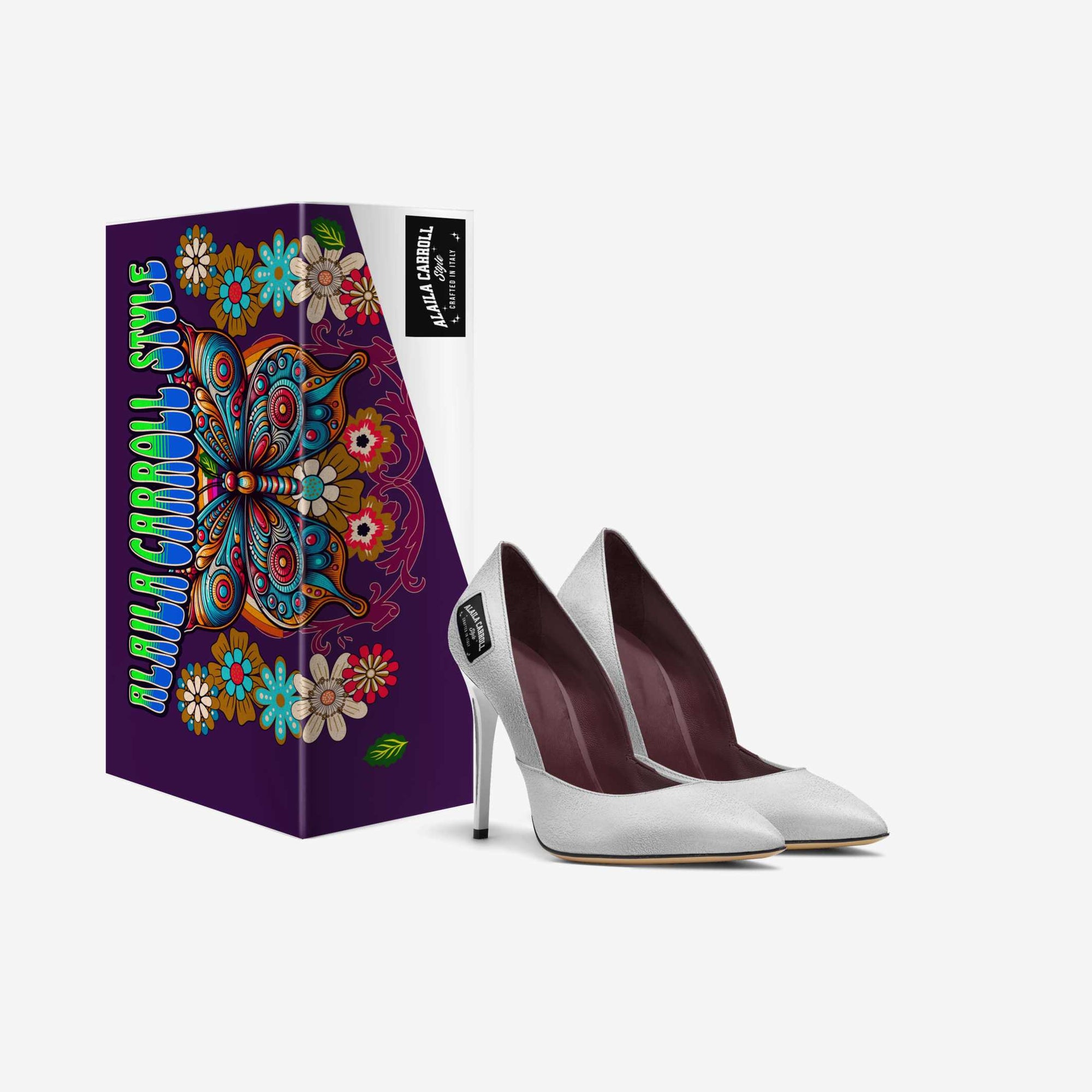 Simple Cut High Heel Silver