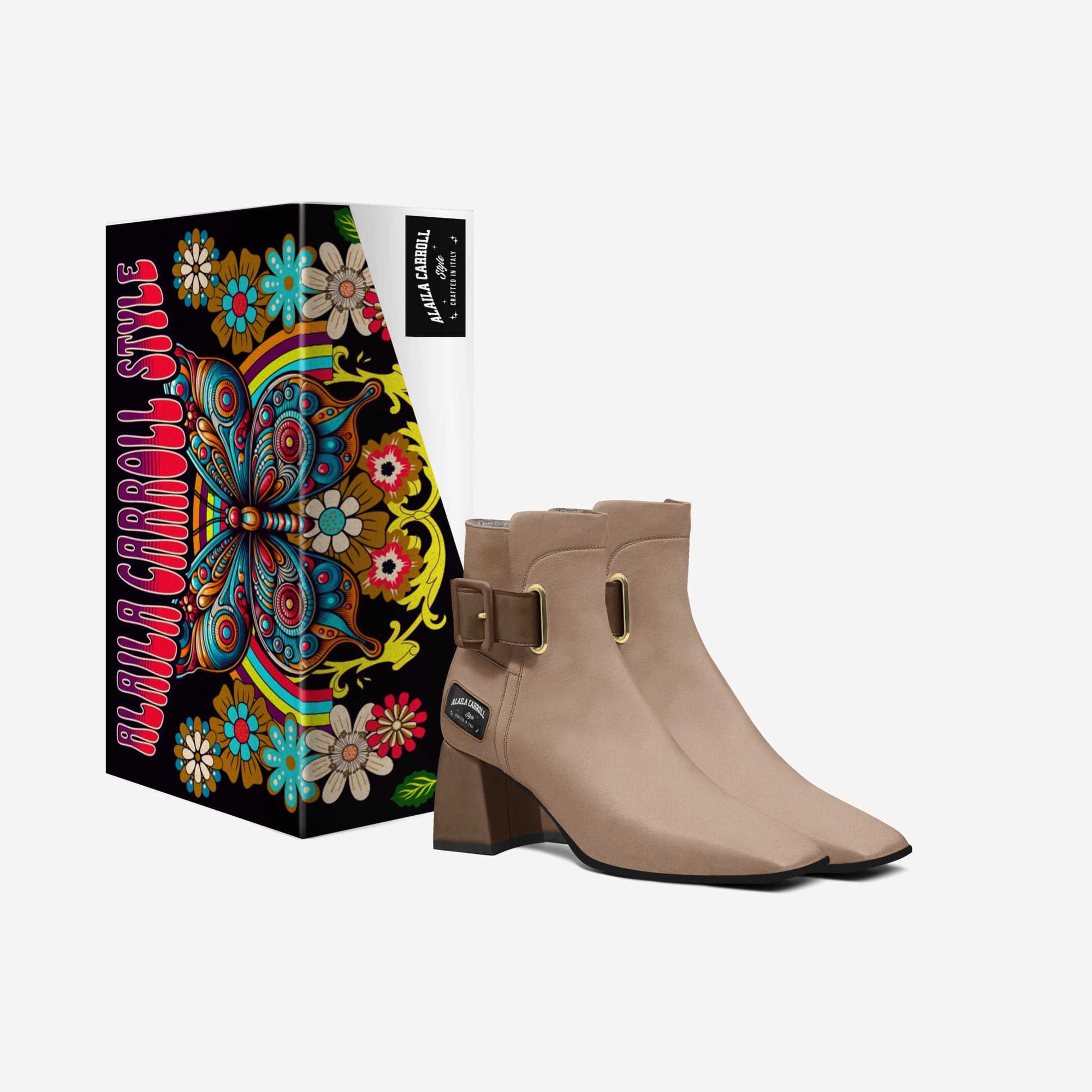 LUXE HEEL BELT HIGH TOP – Cognac & Saddle Brown