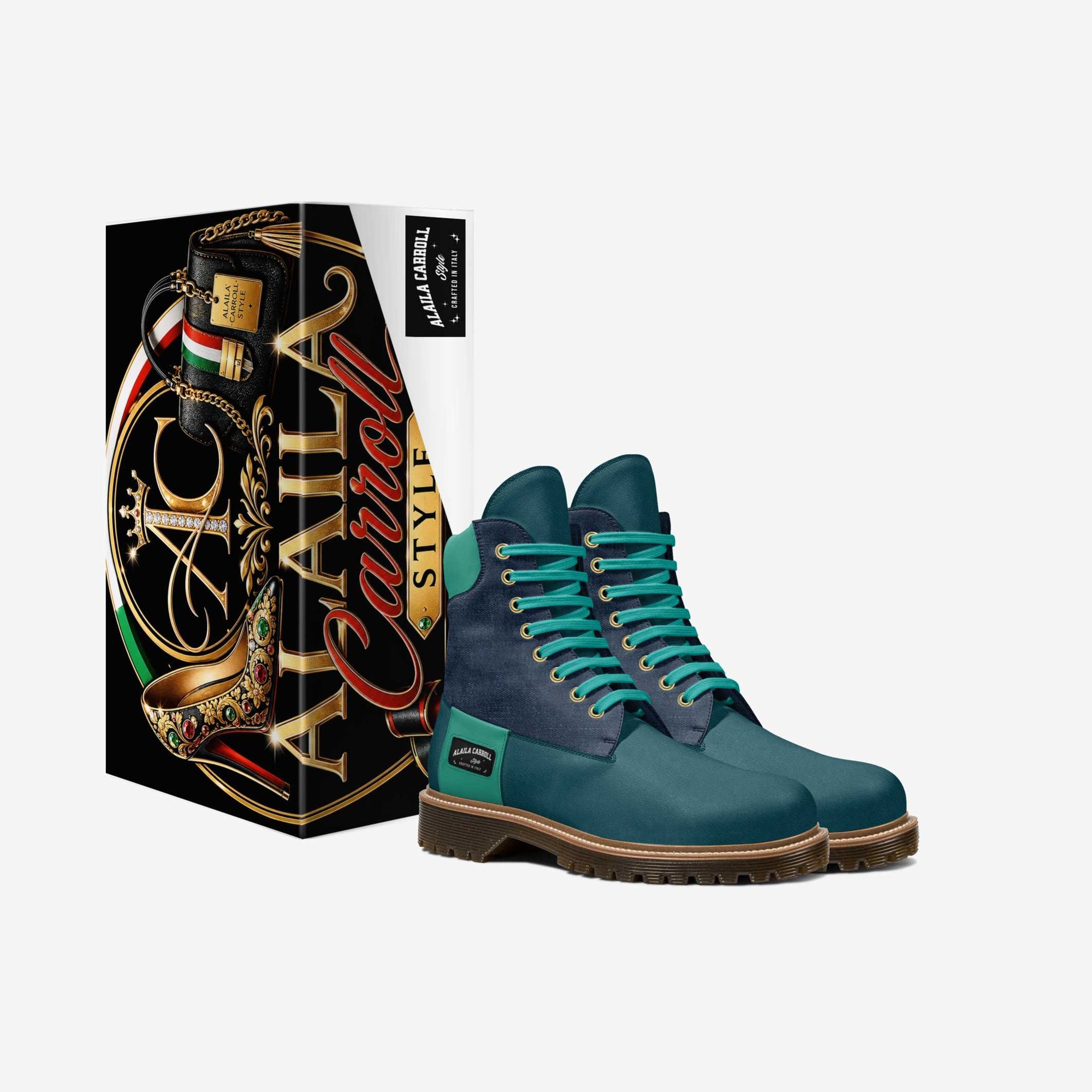 Classic Street High Boot Premium Jeans, Octane Leather & Aquatic Leather – Modern Street Style with Italian Craftsmanship