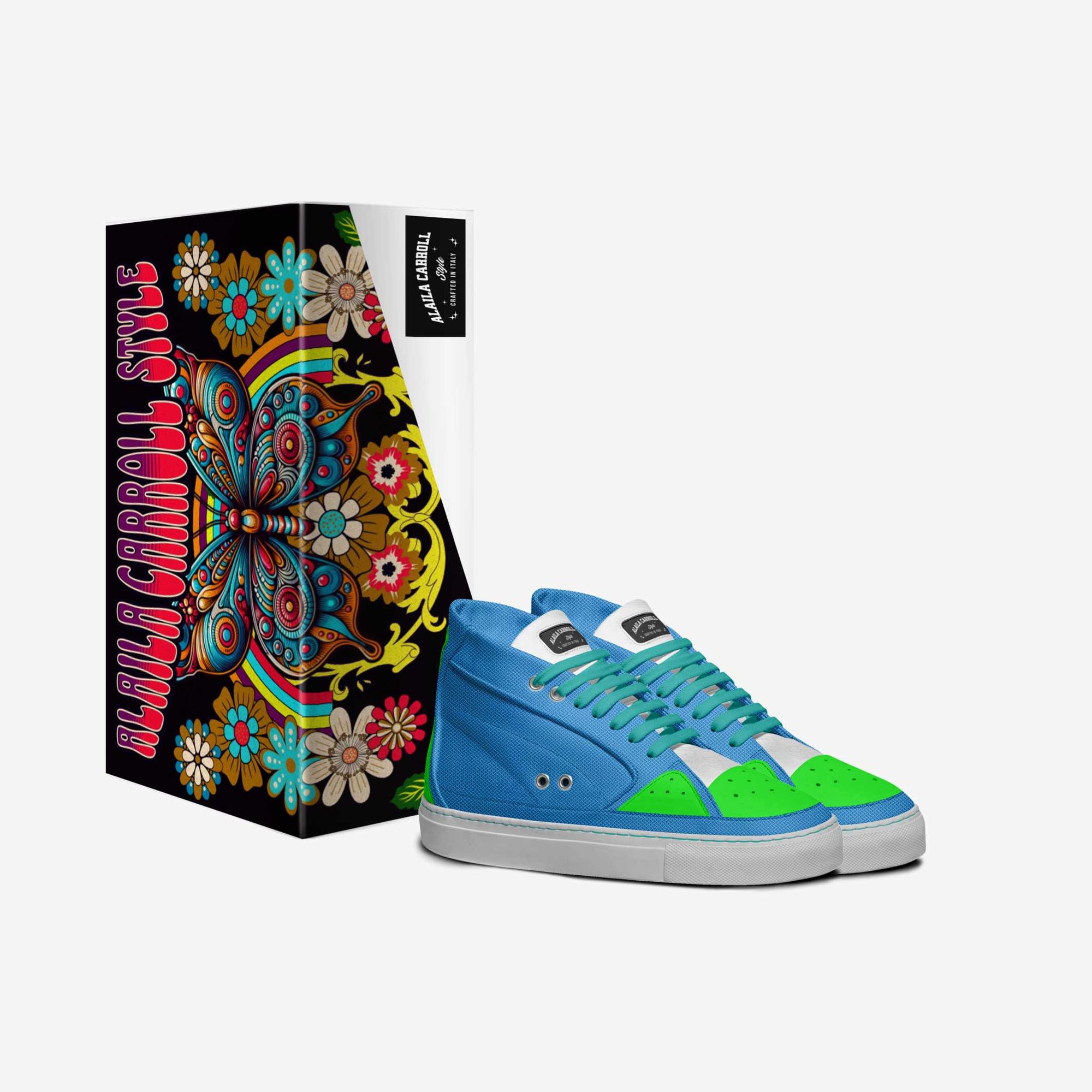 Aerodynamic Active Sneaker – Electric Blue, Lime & White