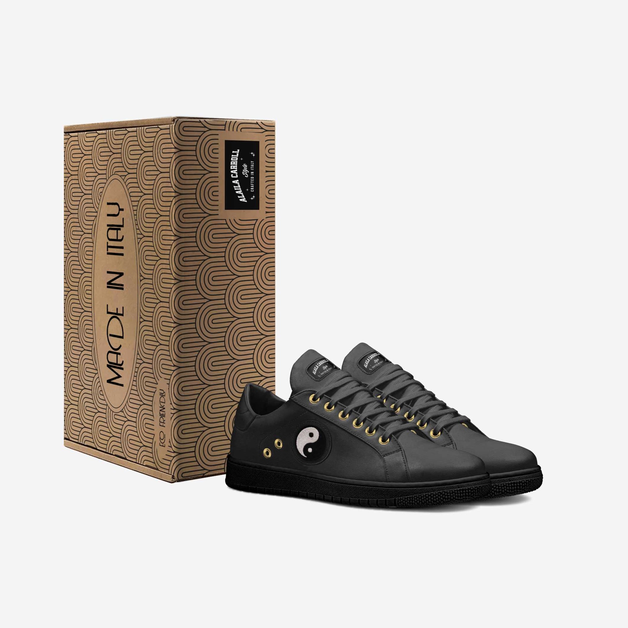 Eco Vintage Low Top Black | Sustainable Designer Sneakers | Alaila Carroll Style