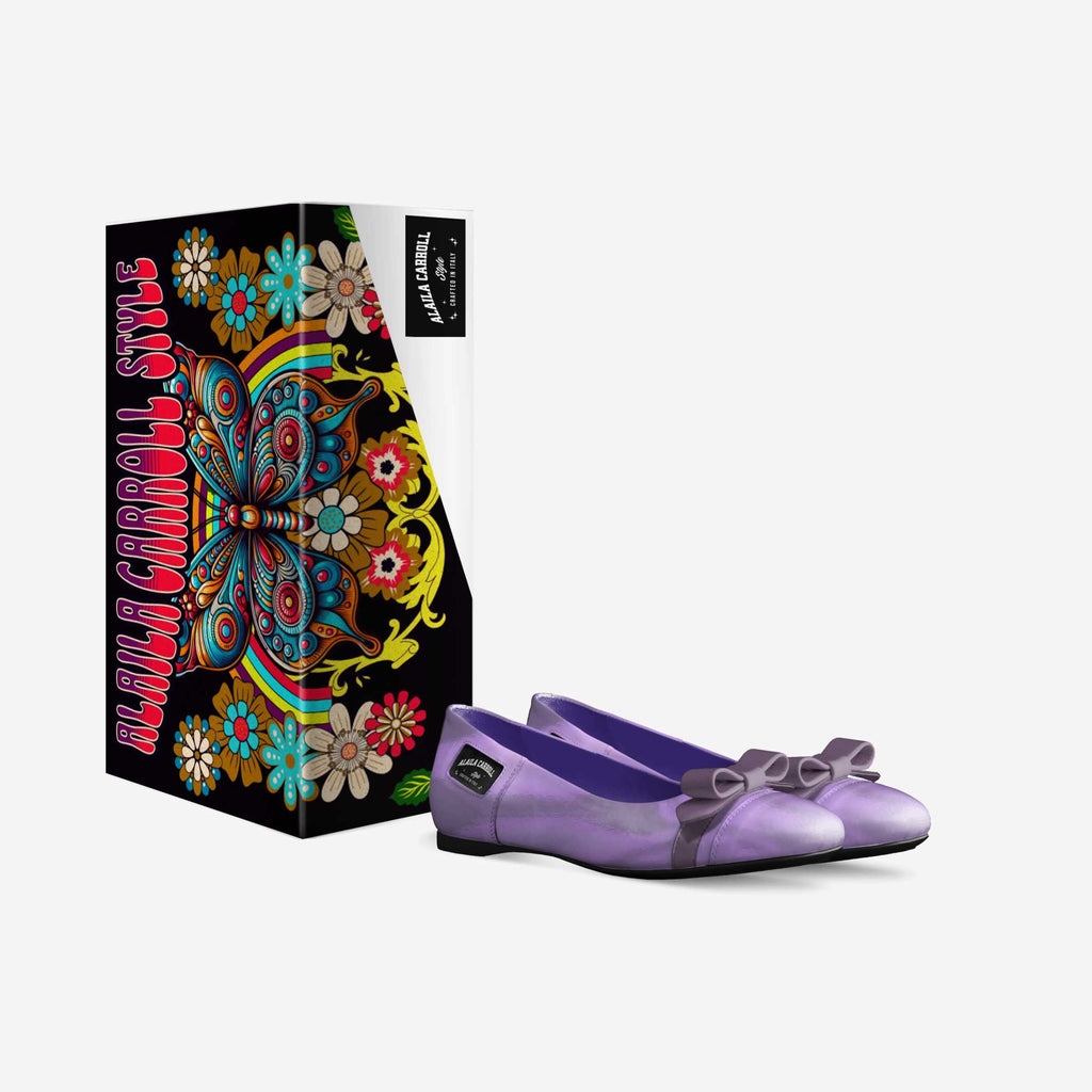 Bow Ballerina Flat, Lavender | Elegant Italian Women’s Flats | Alaila Carroll Style