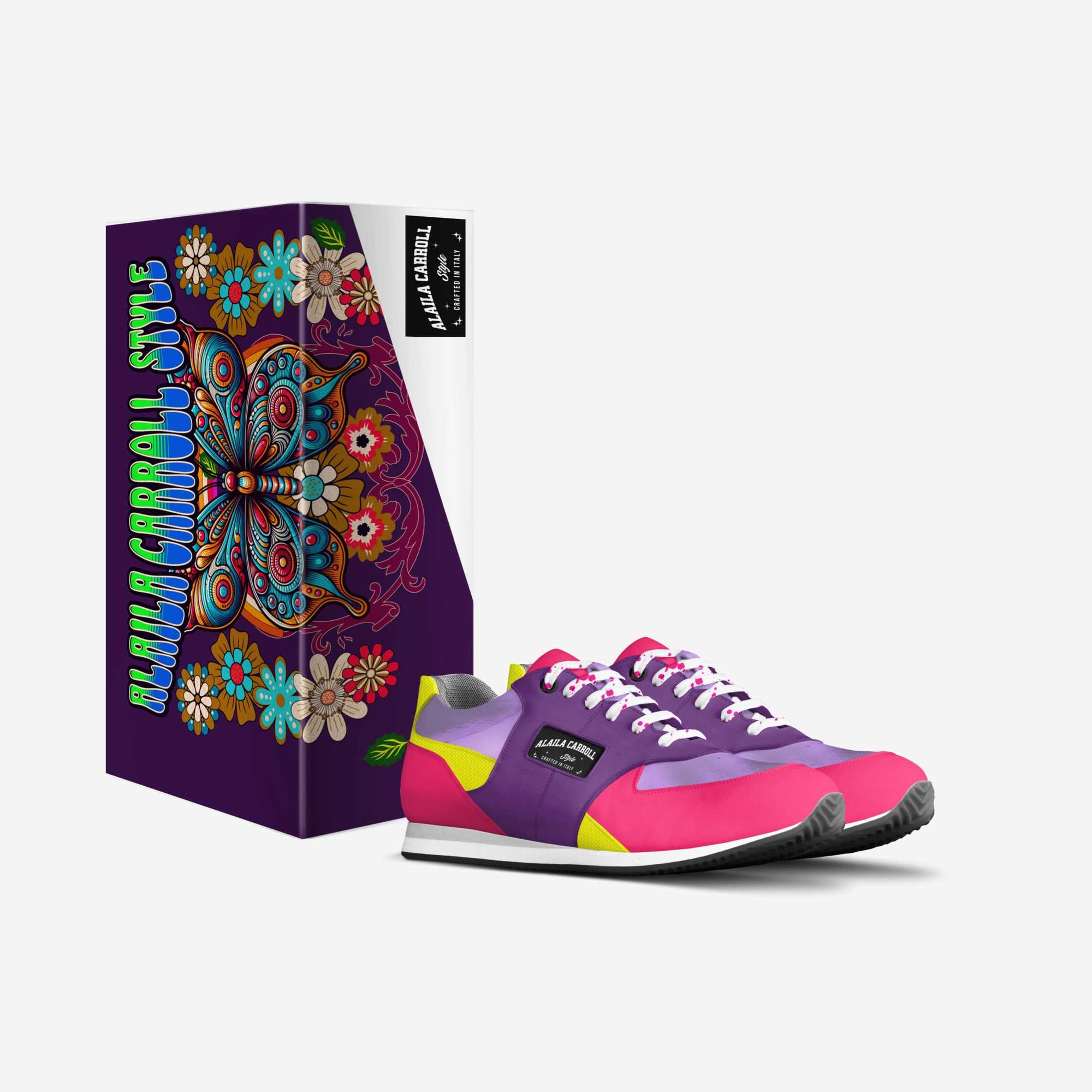 Sporty Running Trainer Pink, Purple, & Yellow