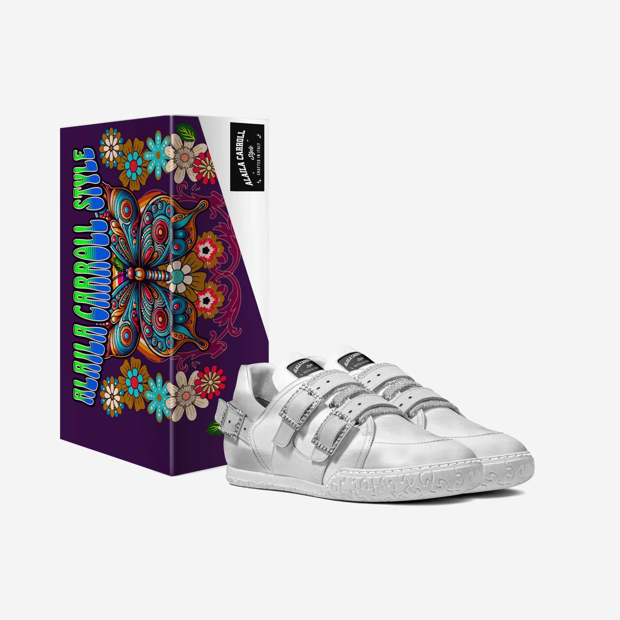 Bridal STRASS LUXE LOW TOP White & Silver