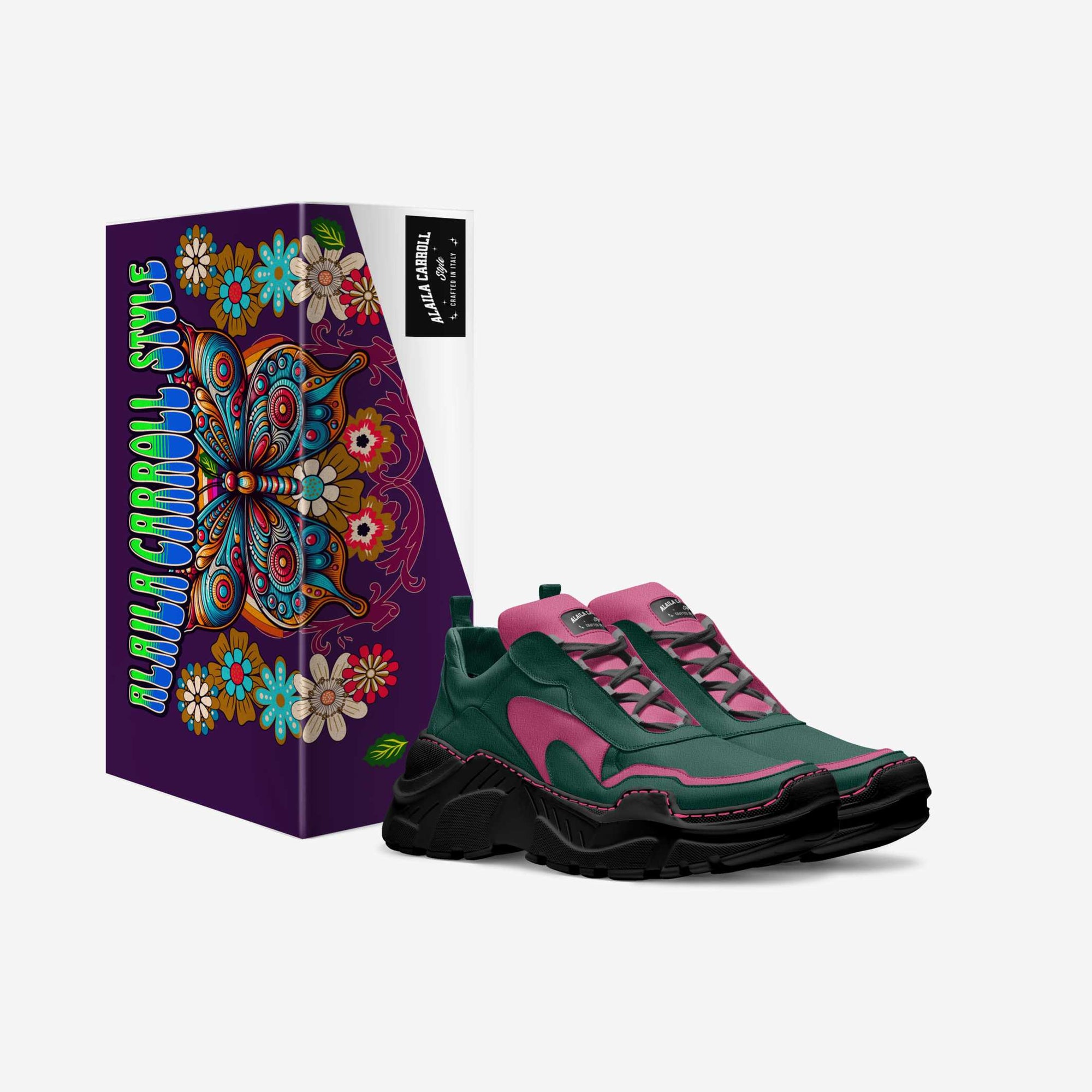 Sculpture Sport Sneaker Pink & Green