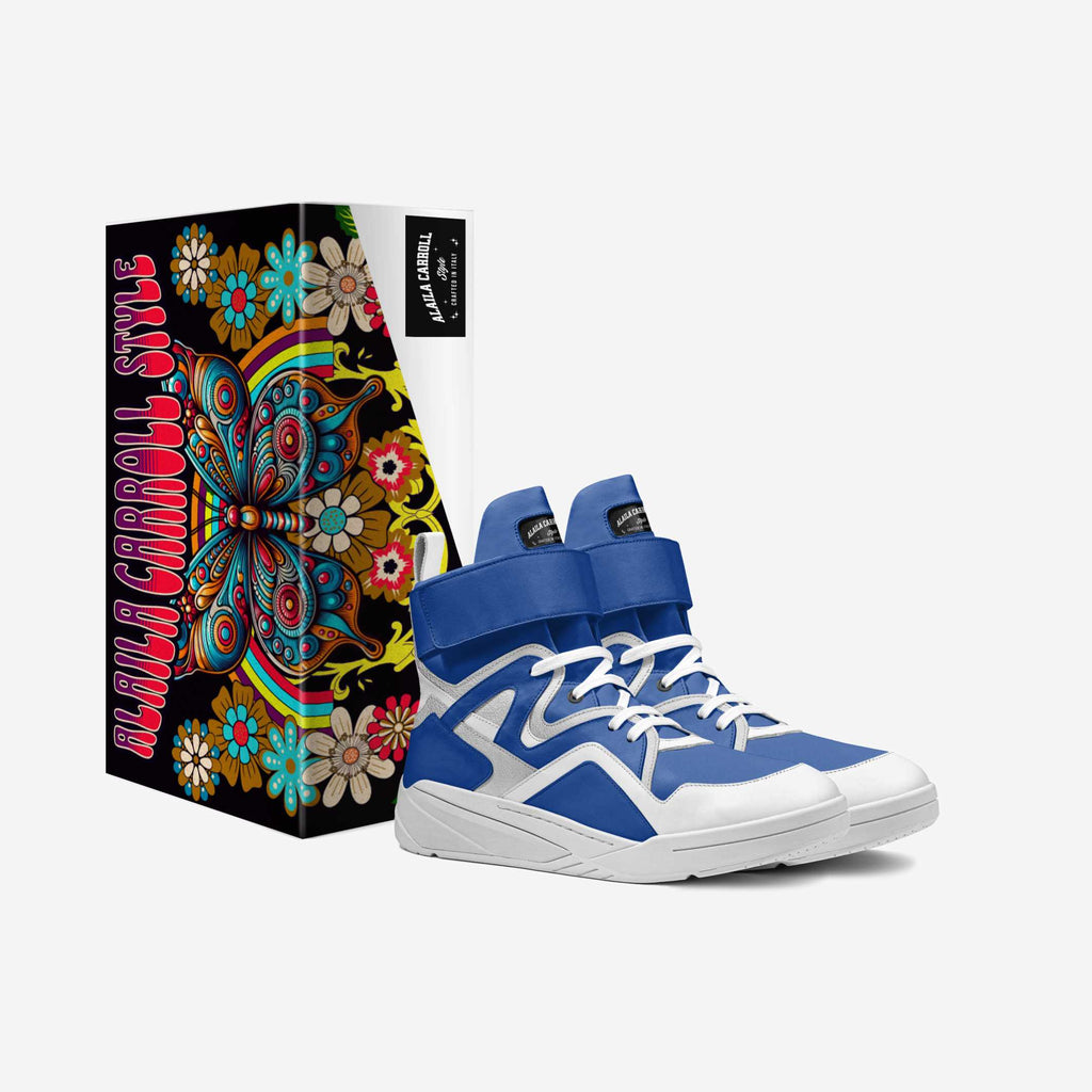 CONTEMPORARY STRAP HIGH TOP Blue, Silver, & White