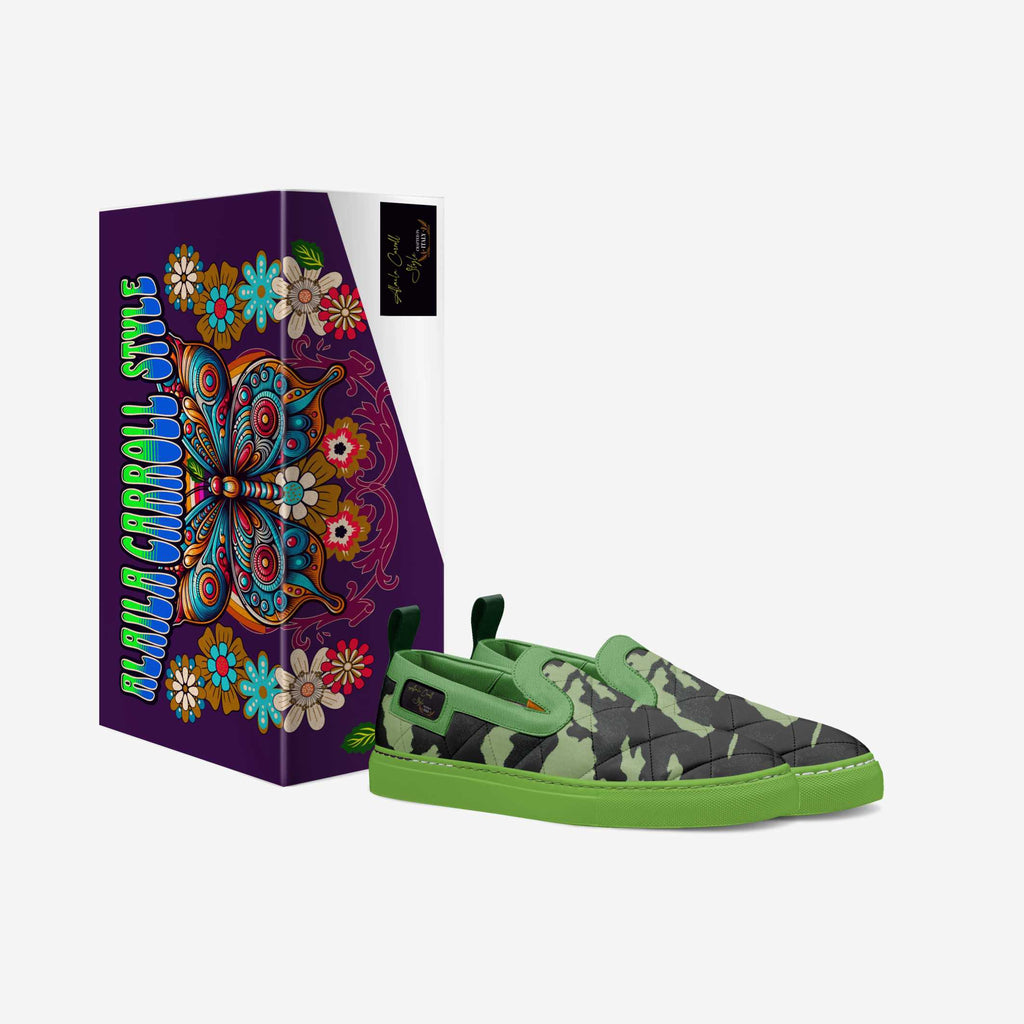 FASHION SLIP ON GREEN & BLACK