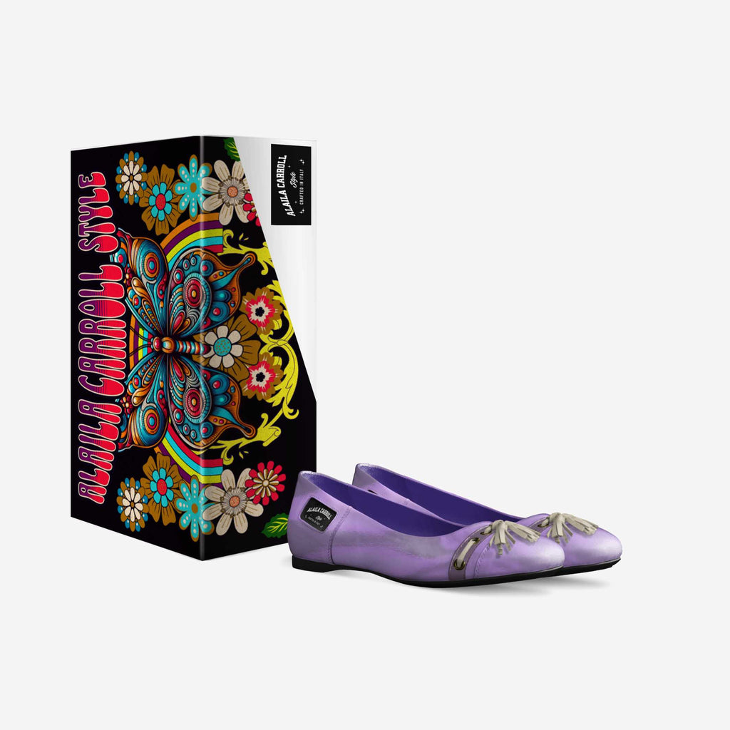 Tassels Ballerina Flat Lavender | Elegant Italian Women’s Flats | Alaila Carroll Style