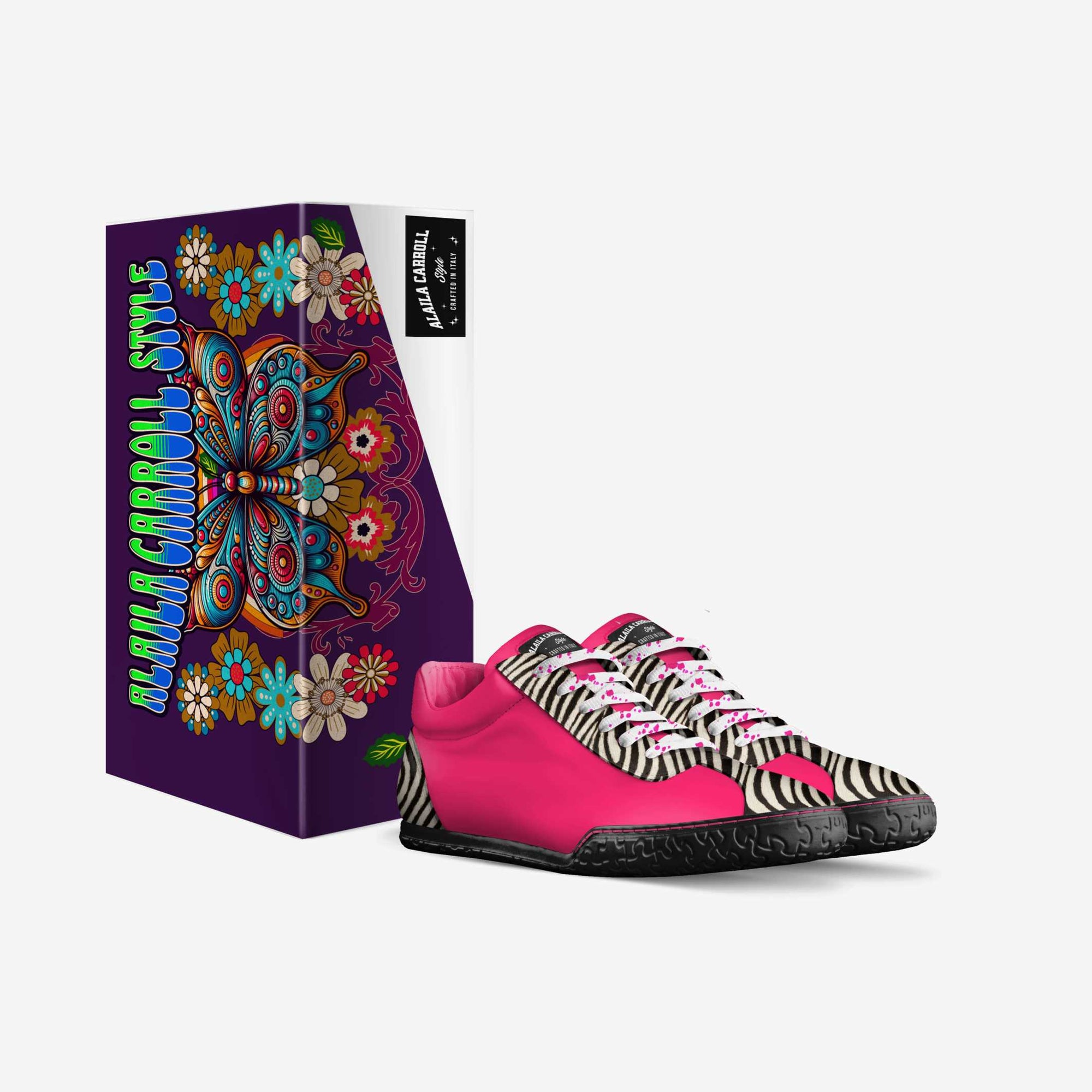 Sporty Low Top Pink & Zebra
