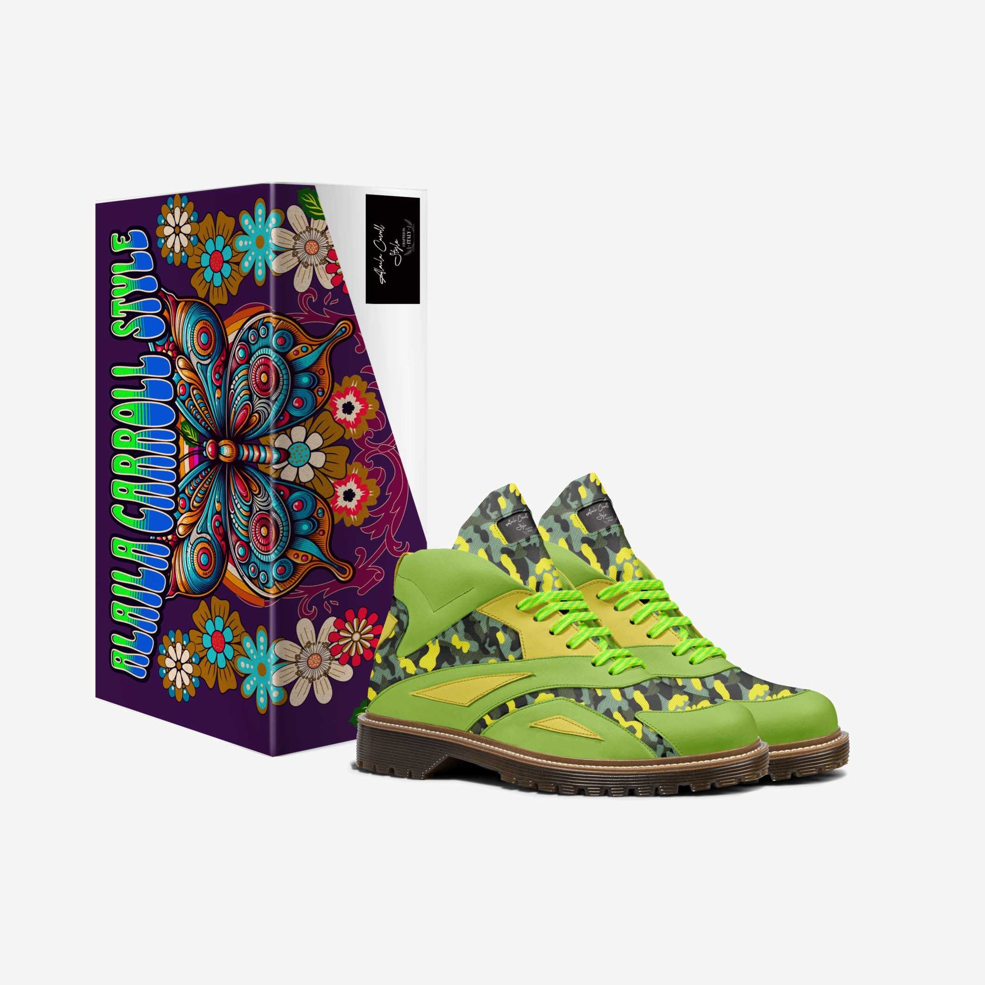 Future Style Boot Green & Yellow