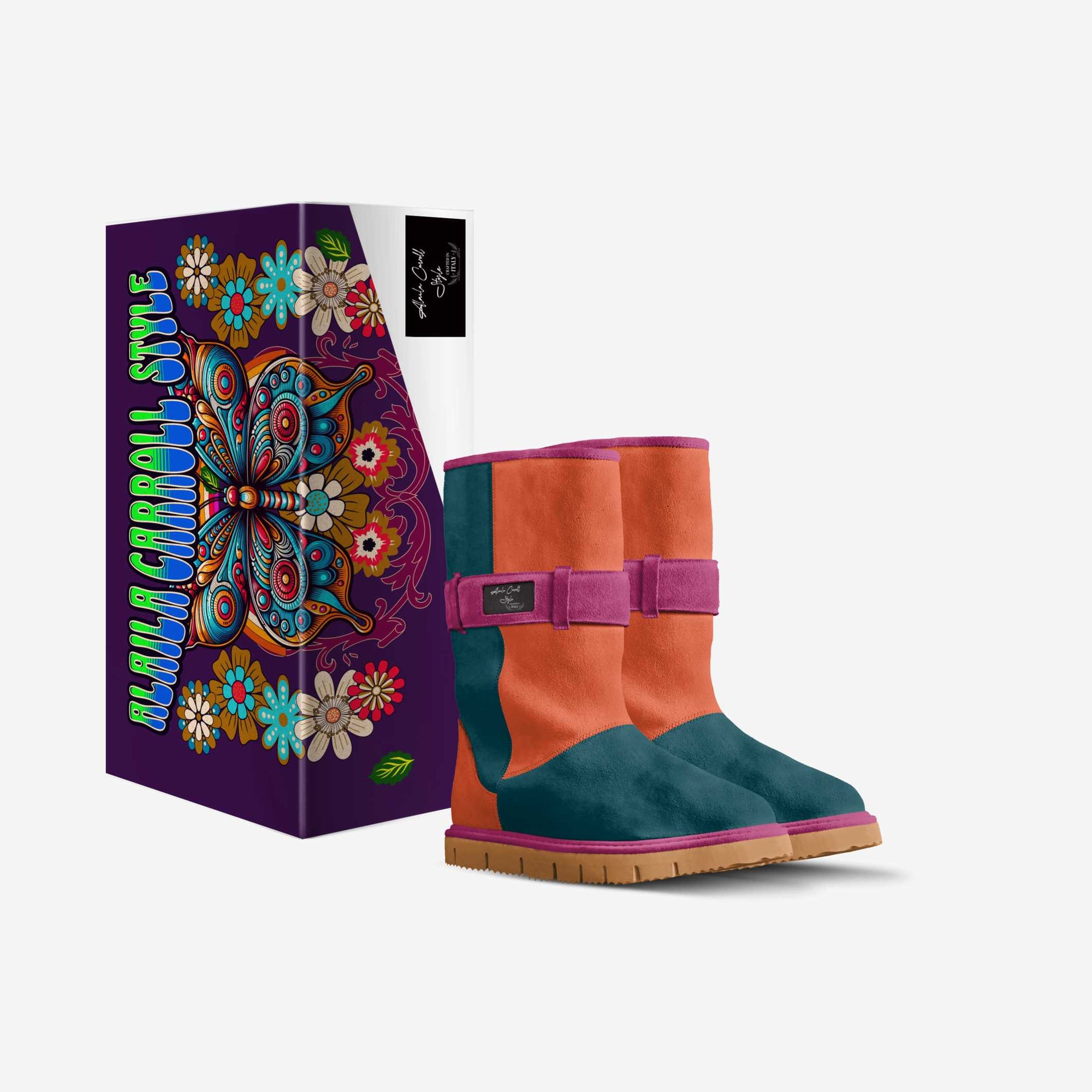 Belted Mid-Boot Teal, Rush, & Pink