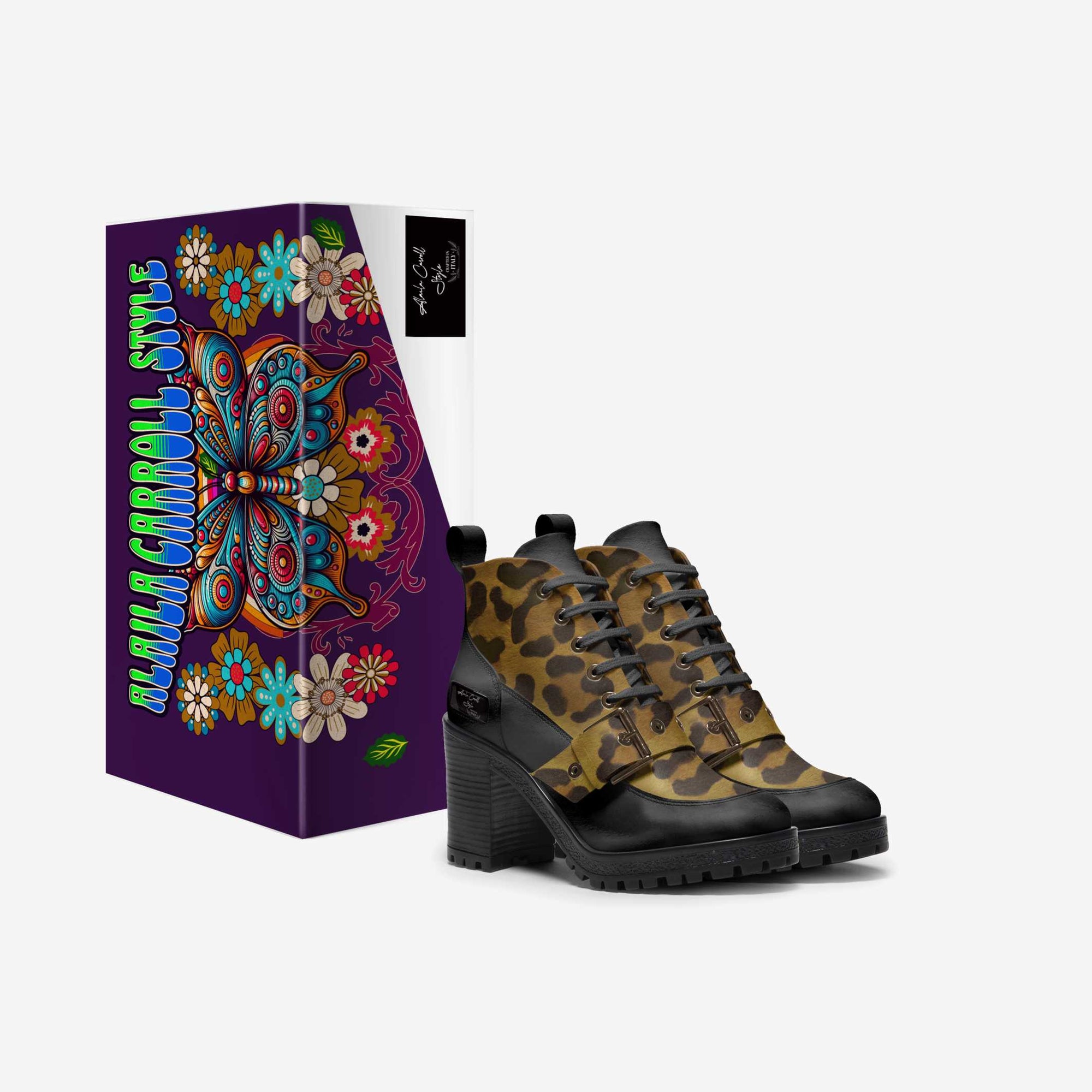 Laced Sporty Boot Black & Jaguar