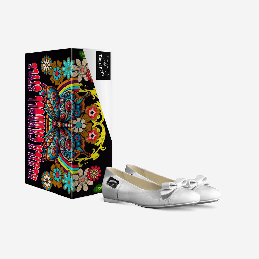 Bow Ballerina Flats, White – Elegant Italian Women’s Flats | Alaila Carroll Style