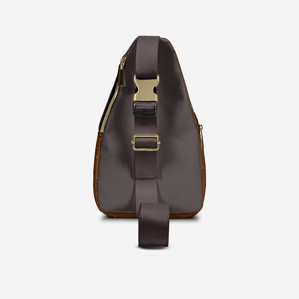 ELEGANT CROSSBODY DESIGNER LUXE BAG BROWN
