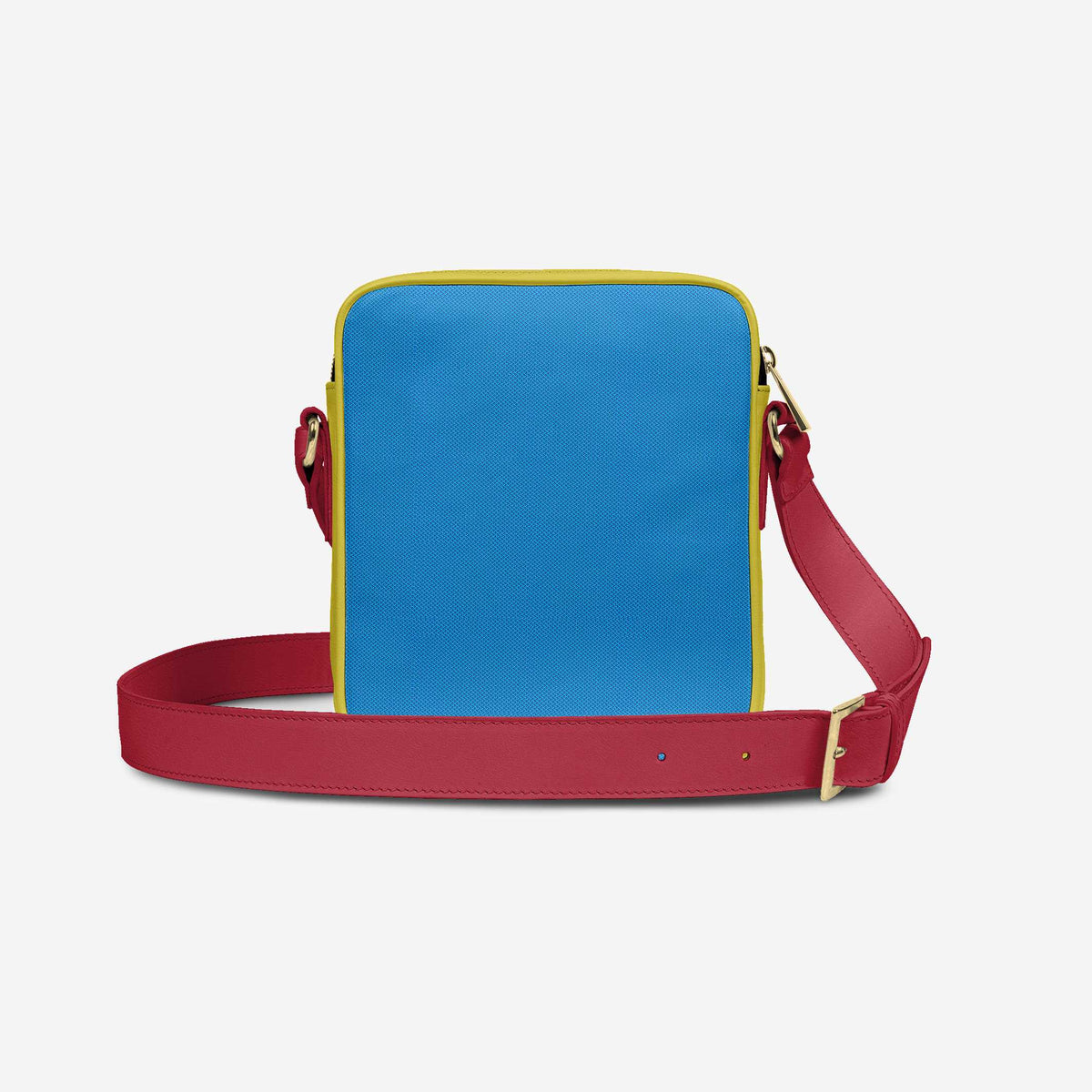 Cross-Body Designer Shoulder Bag Canary, Santa Claus & Textile Electric Blue – Color Without Limits