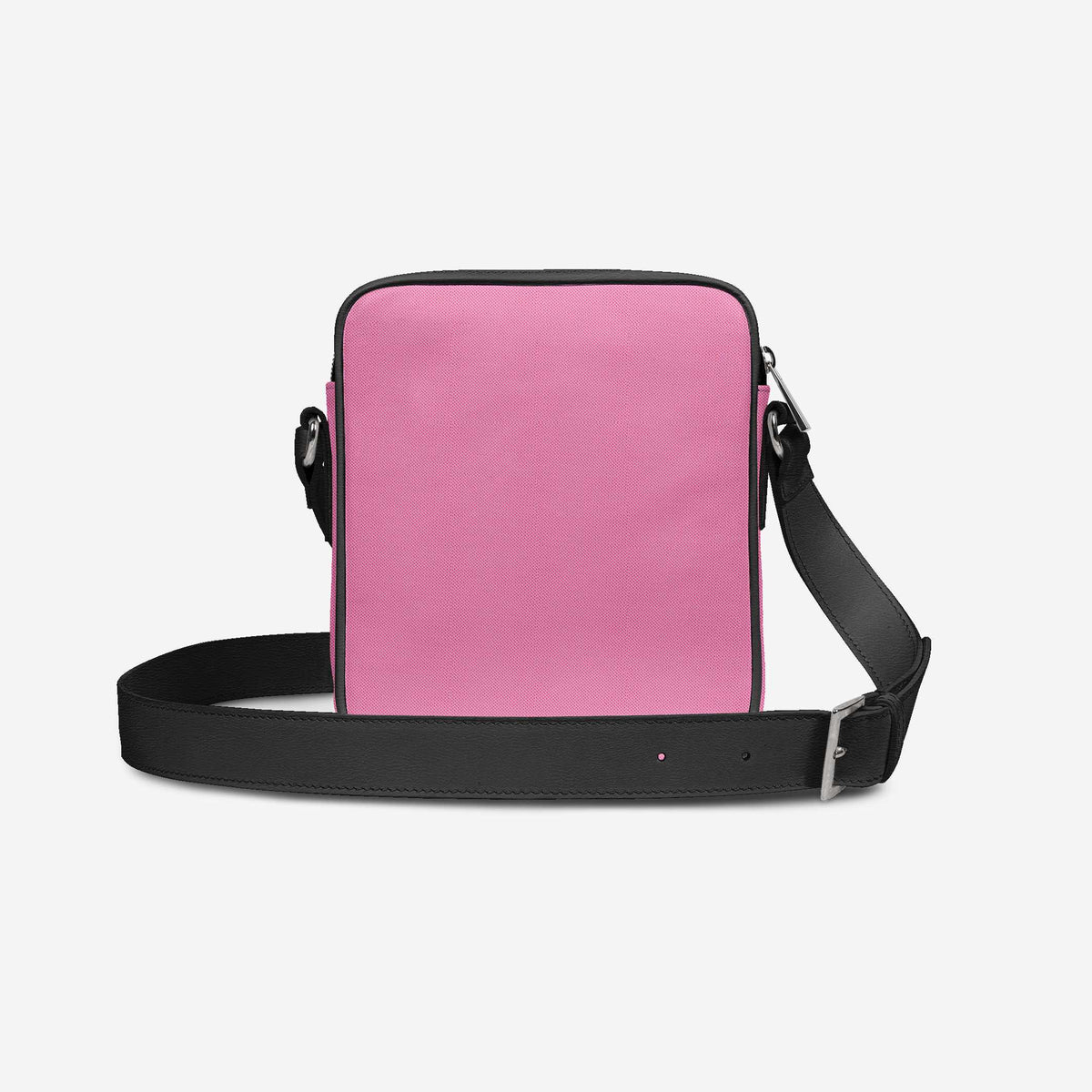Cross-Body Designer Shoulder Bag Textile Pink & Python Print Black – Bold Texture Meets Everyday Luxury