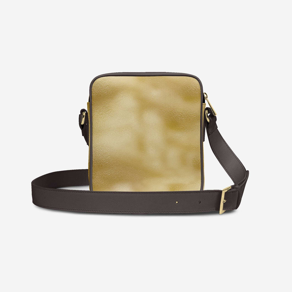 Cross-Body Designer Shoulder Bag Gold & Tobacco – Luxury Meets Everyday Functionality