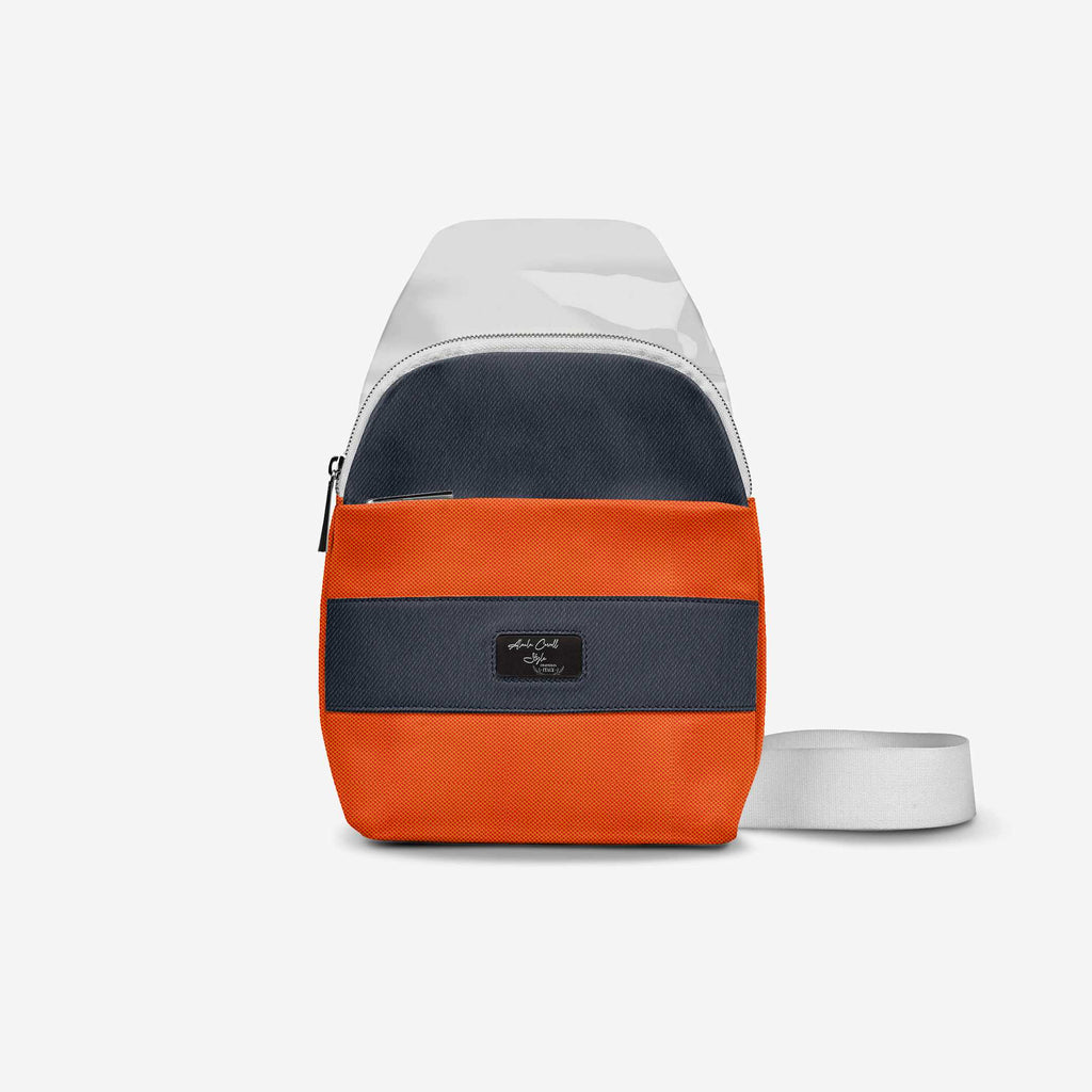 ELEGANT CROSSBODY DESIGNER LUXE BAG Blue & Orange