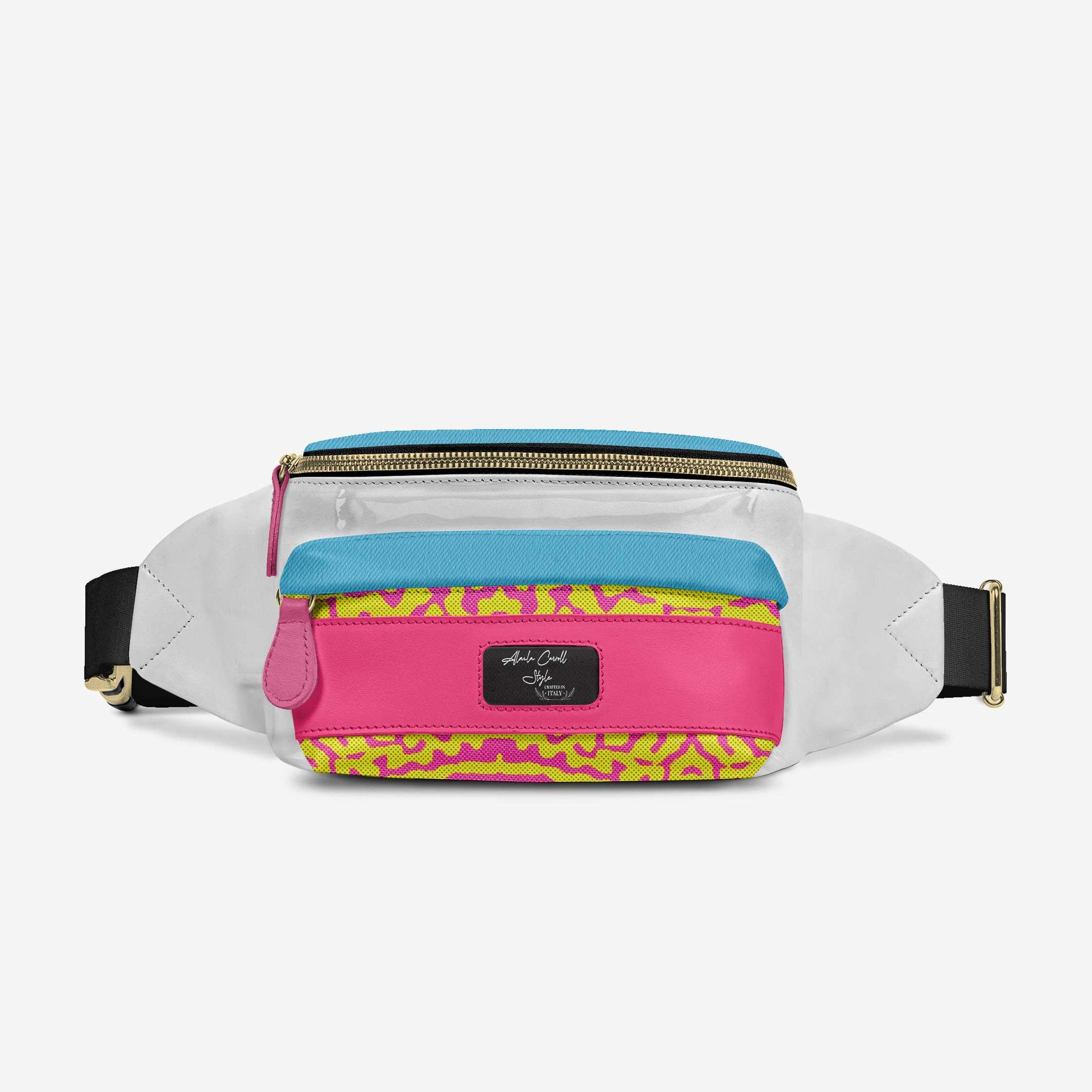 DESIGNER LUXE MULTI-POCKET BELT BAG Colorful