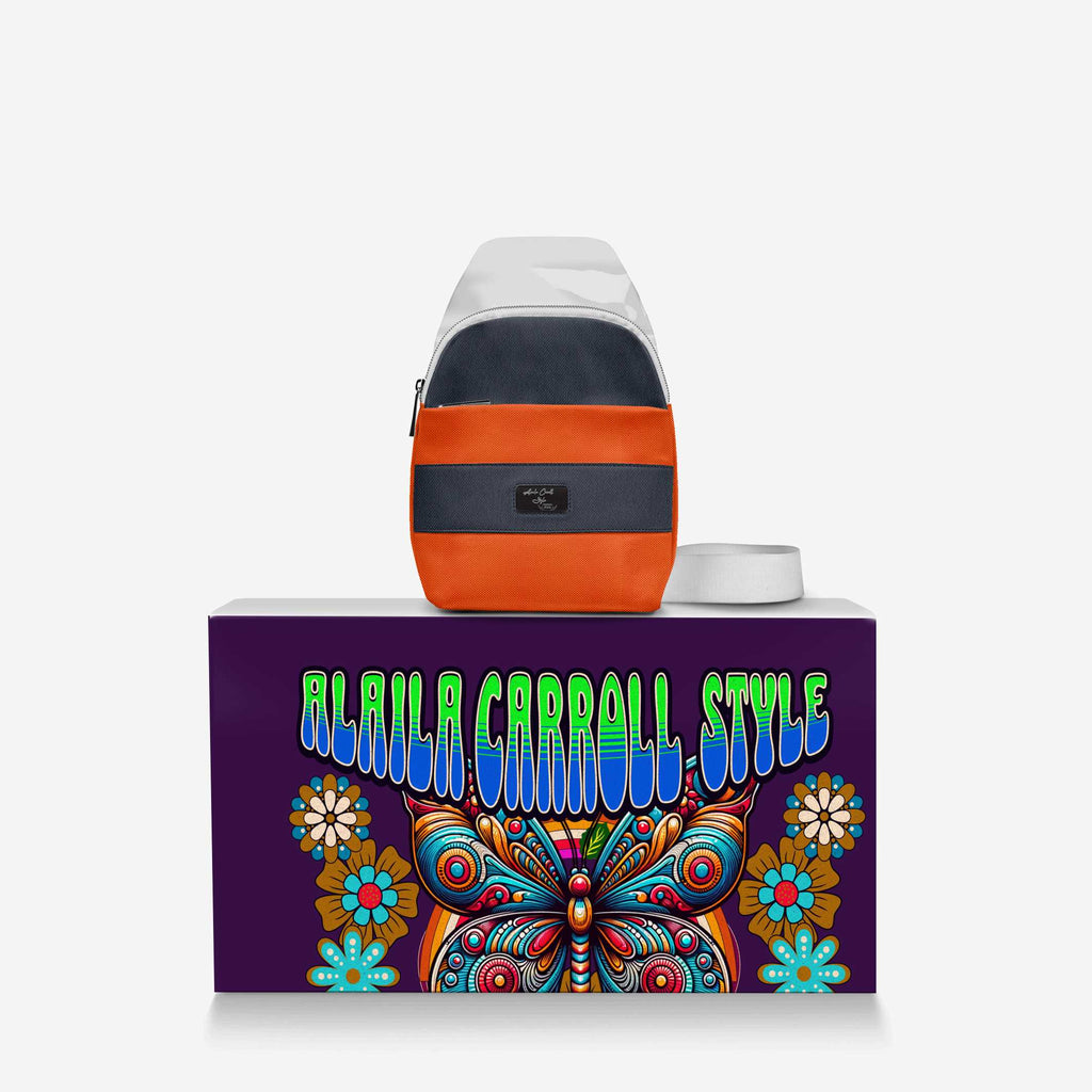 ELEGANT CROSSBODY DESIGNER LUXE BAG Blue & Orange