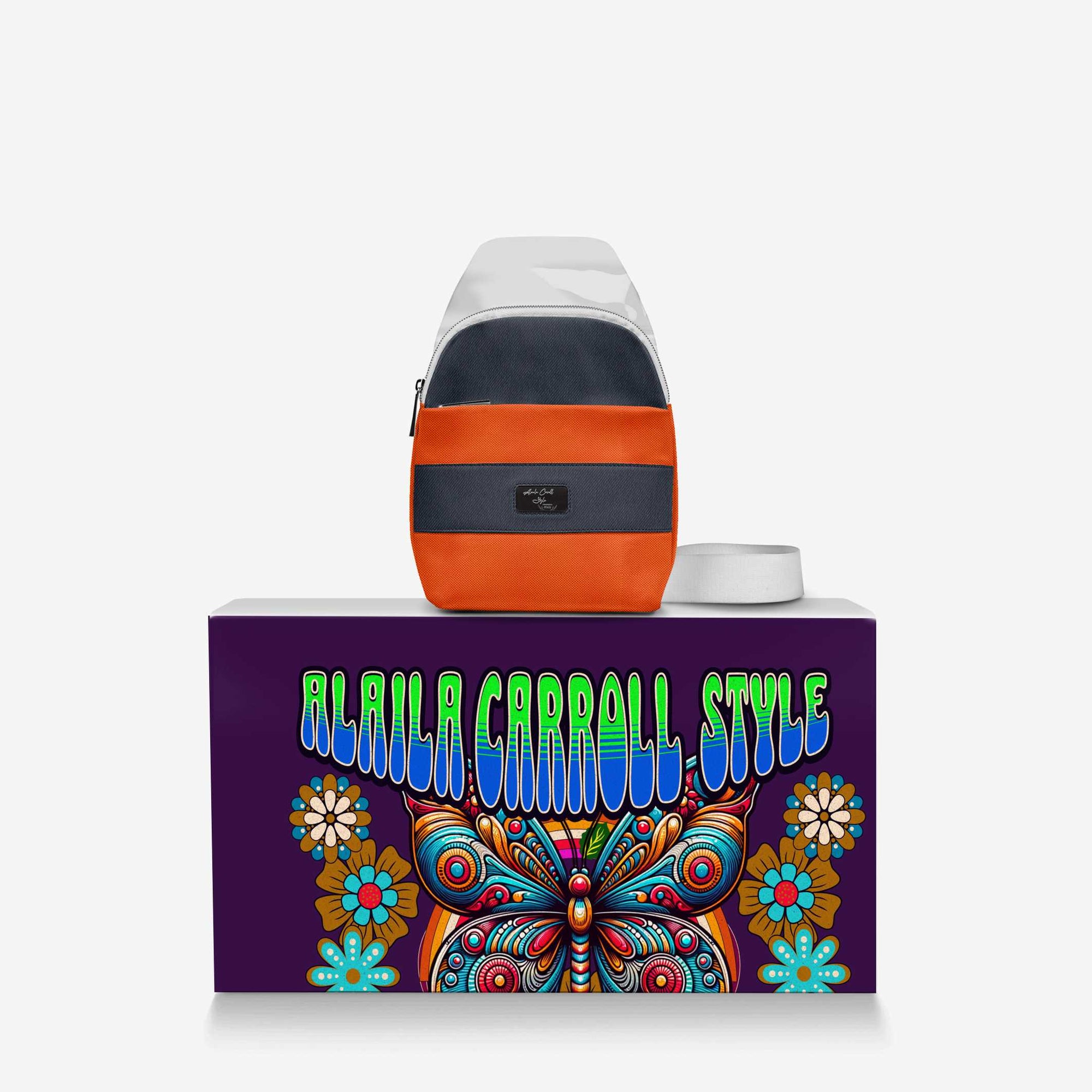 ELEGANT CROSSBODY DESIGNER LUXE BAG Blue & Orange
