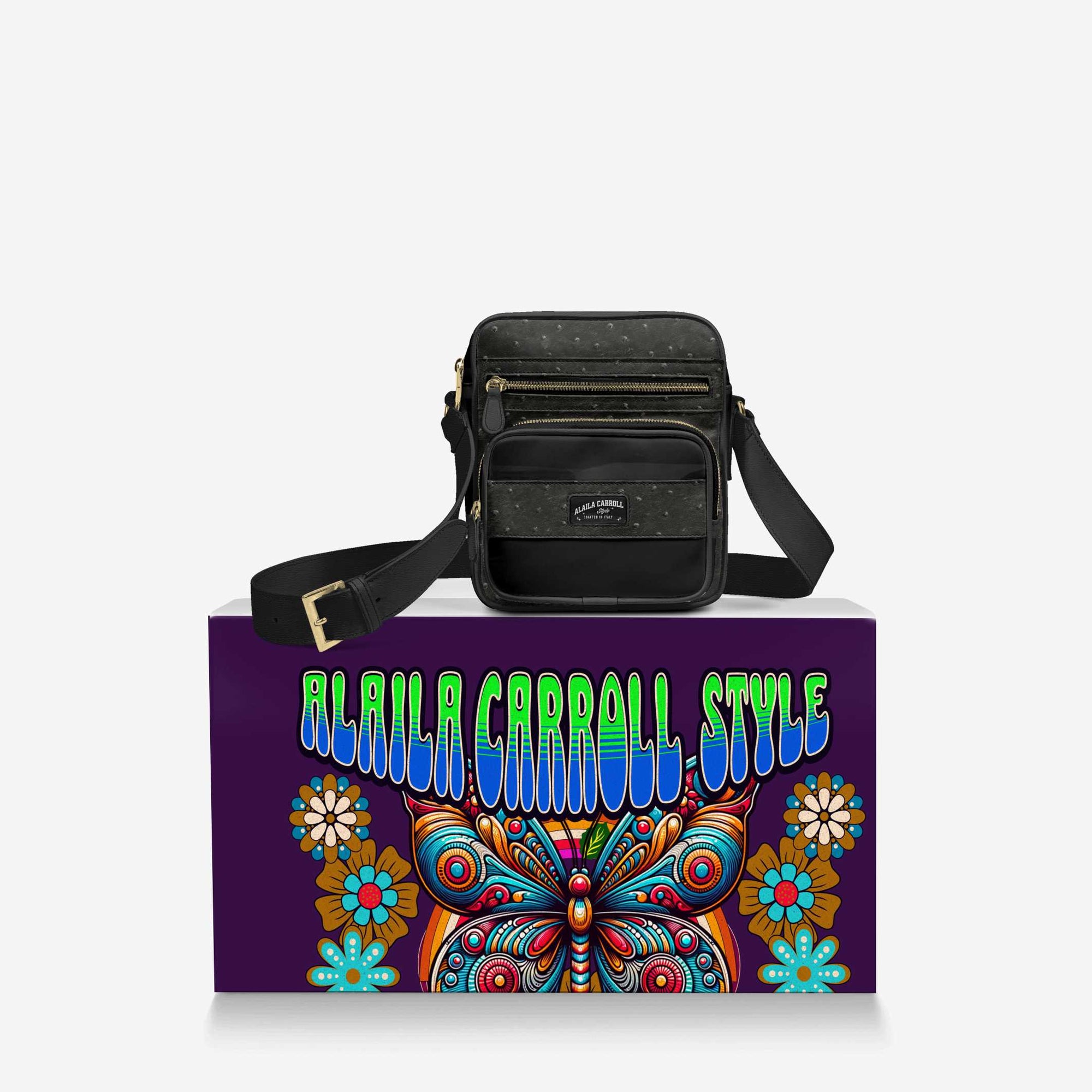 CROSS-BODY DESIGNER SHOULDERBAG Black