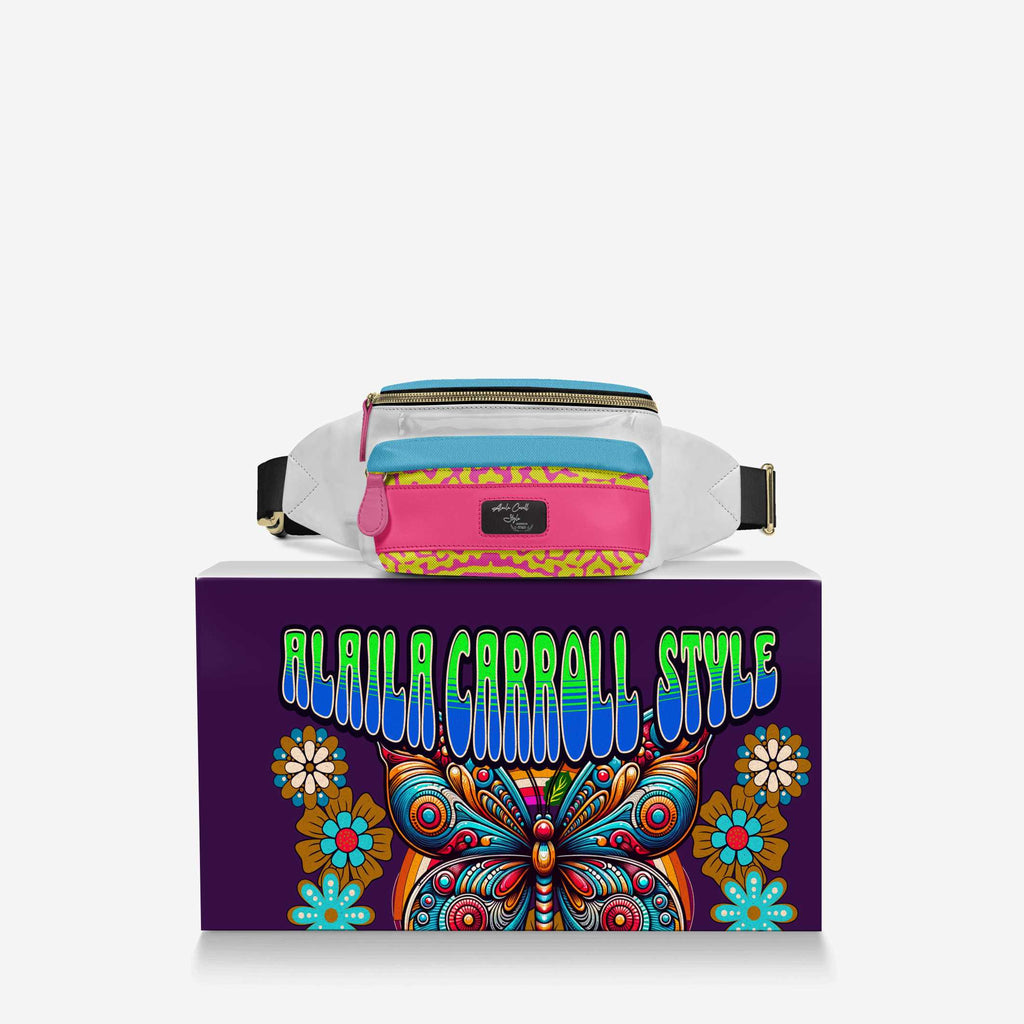 DESIGNER LUXE MULTI-POCKET BELT BAG Colorful
