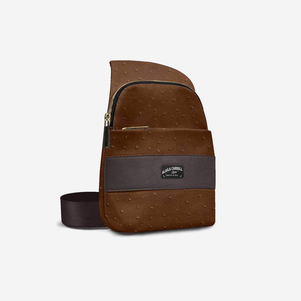 ELEGANT CROSSBODY DESIGNER LUXE BAG BROWN