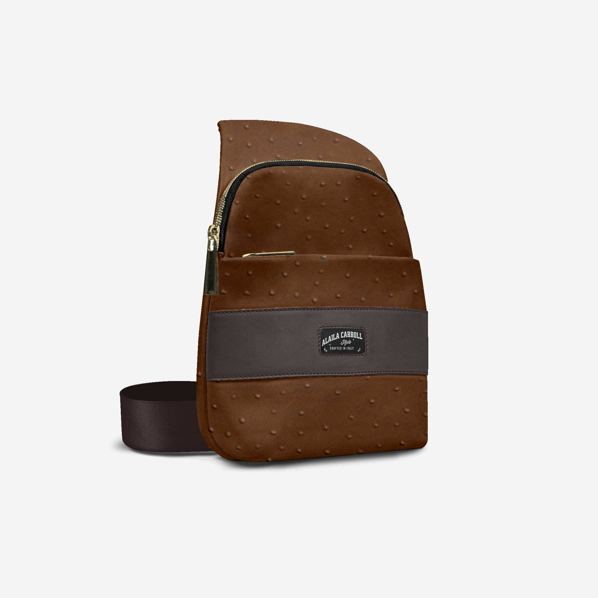 ELEGANT CROSSBODY DESIGNER LUXE BAG BROWN