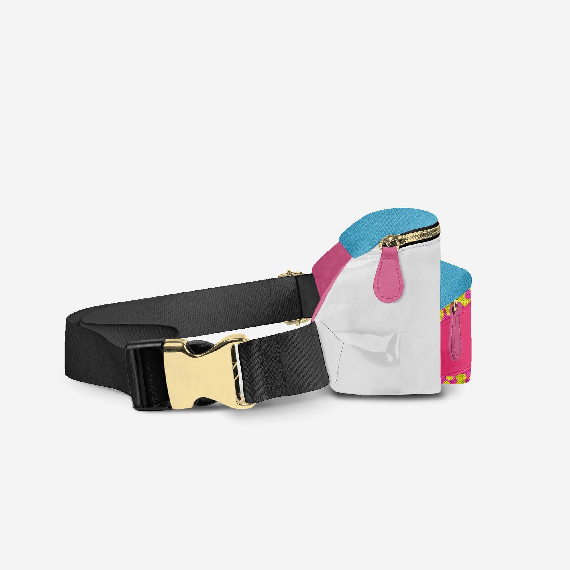 DESIGNER LUXE MULTI-POCKET BELT BAG Colorful