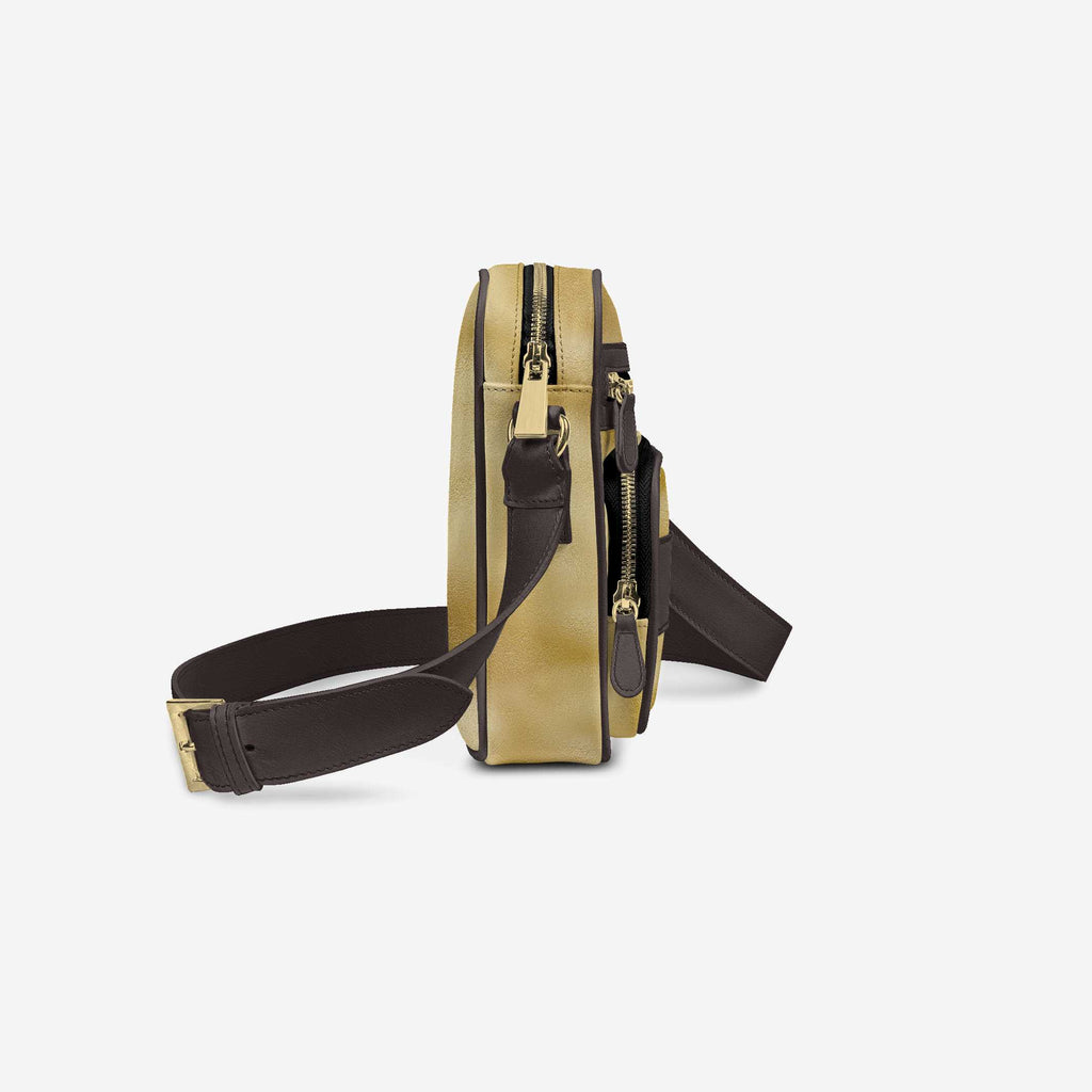 Cross-Body Designer Shoulder Bag Gold & Tobacco – Luxury Meets Everyday Functionality