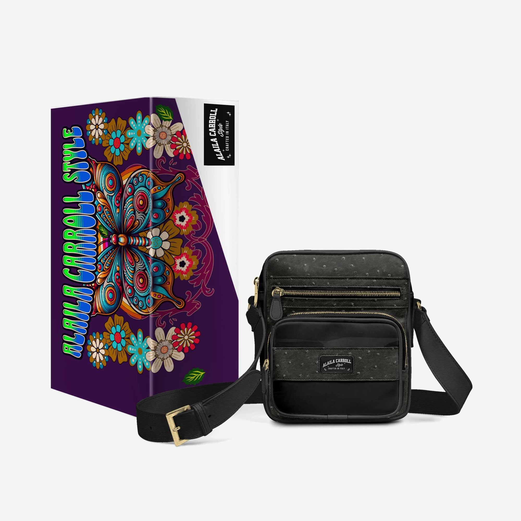 CROSS-BODY DESIGNER SHOULDERBAG Black