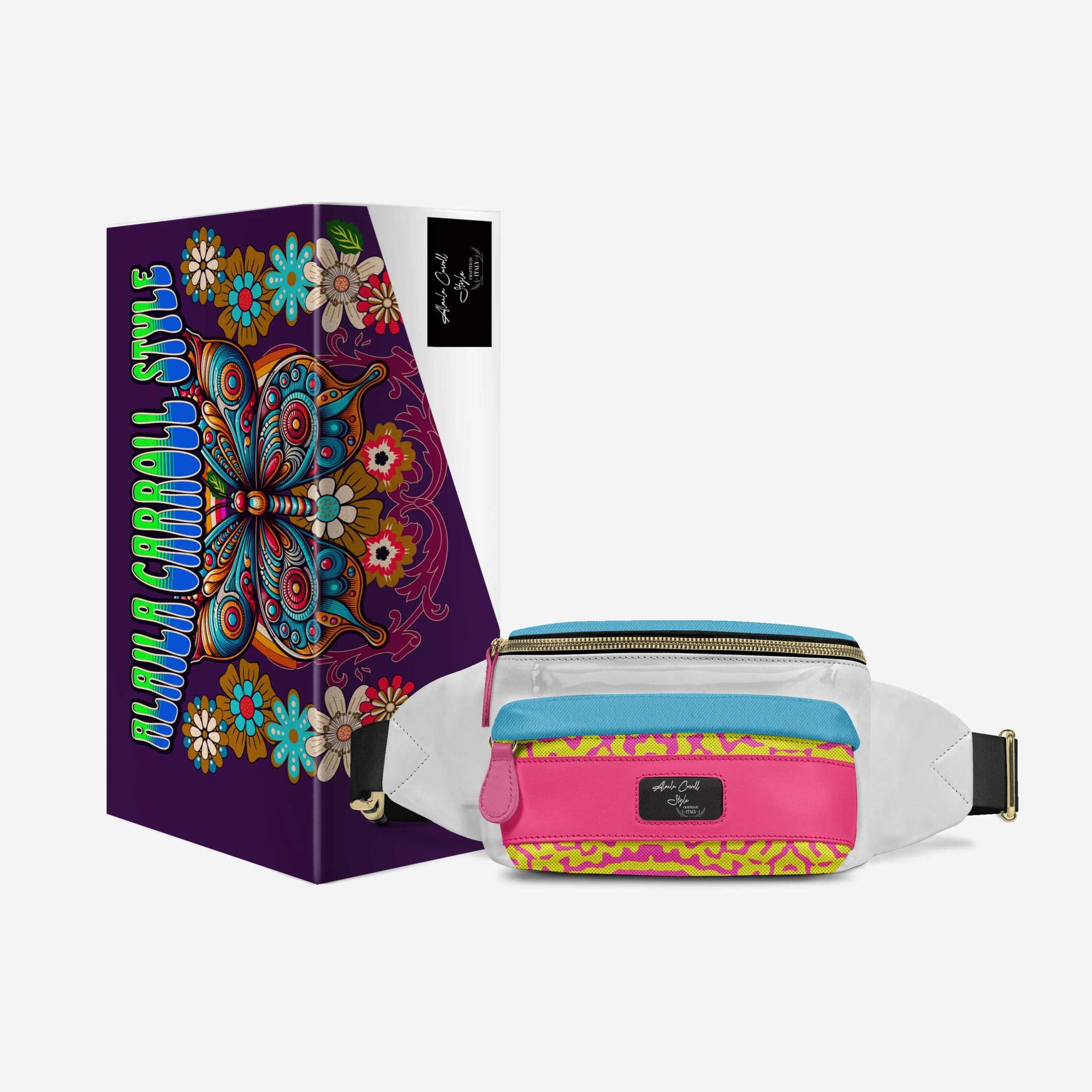 DESIGNER LUXE MULTI-POCKET BELT BAG Colorful
