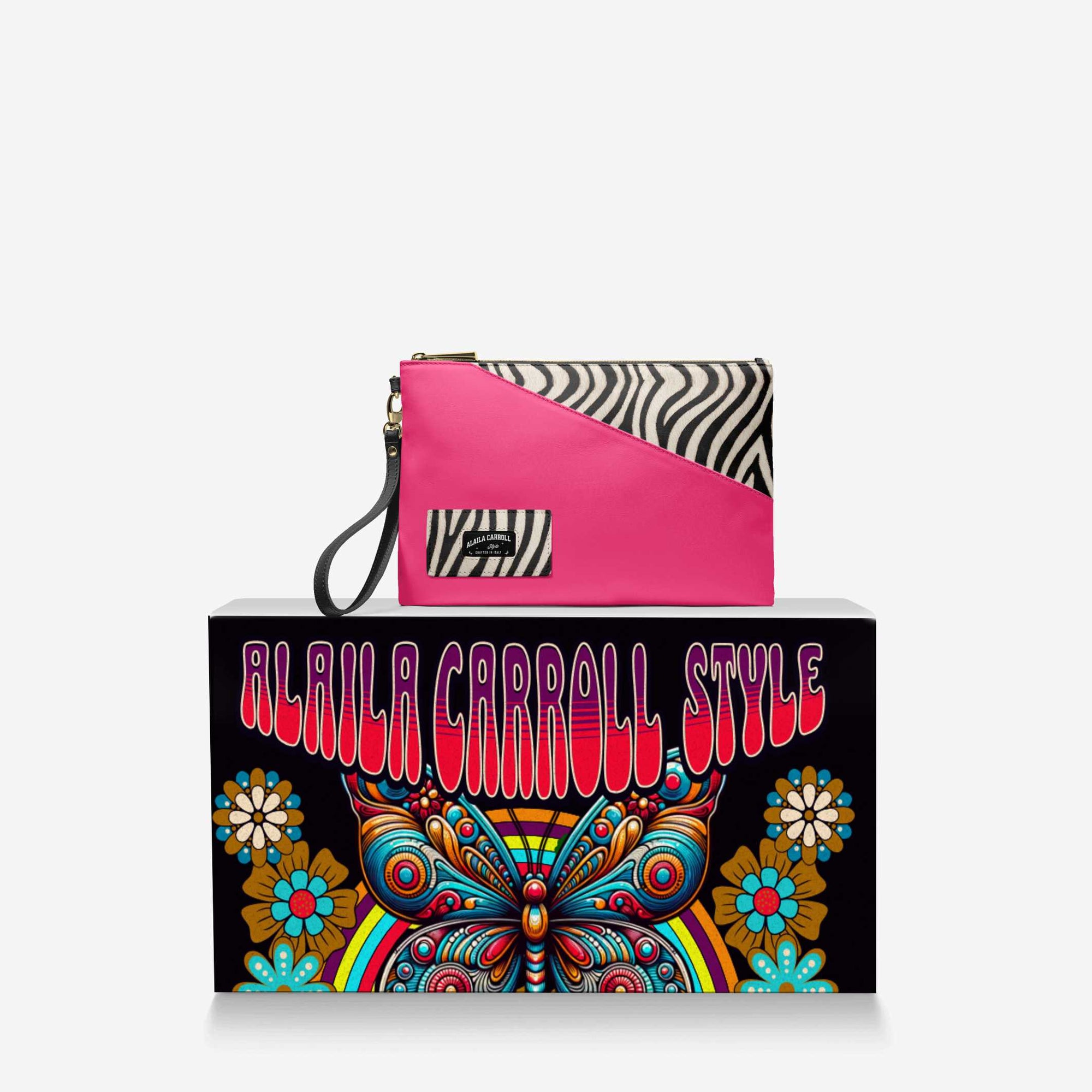 Luxury Multiuse Designer Small Bag – Pink & Zebra