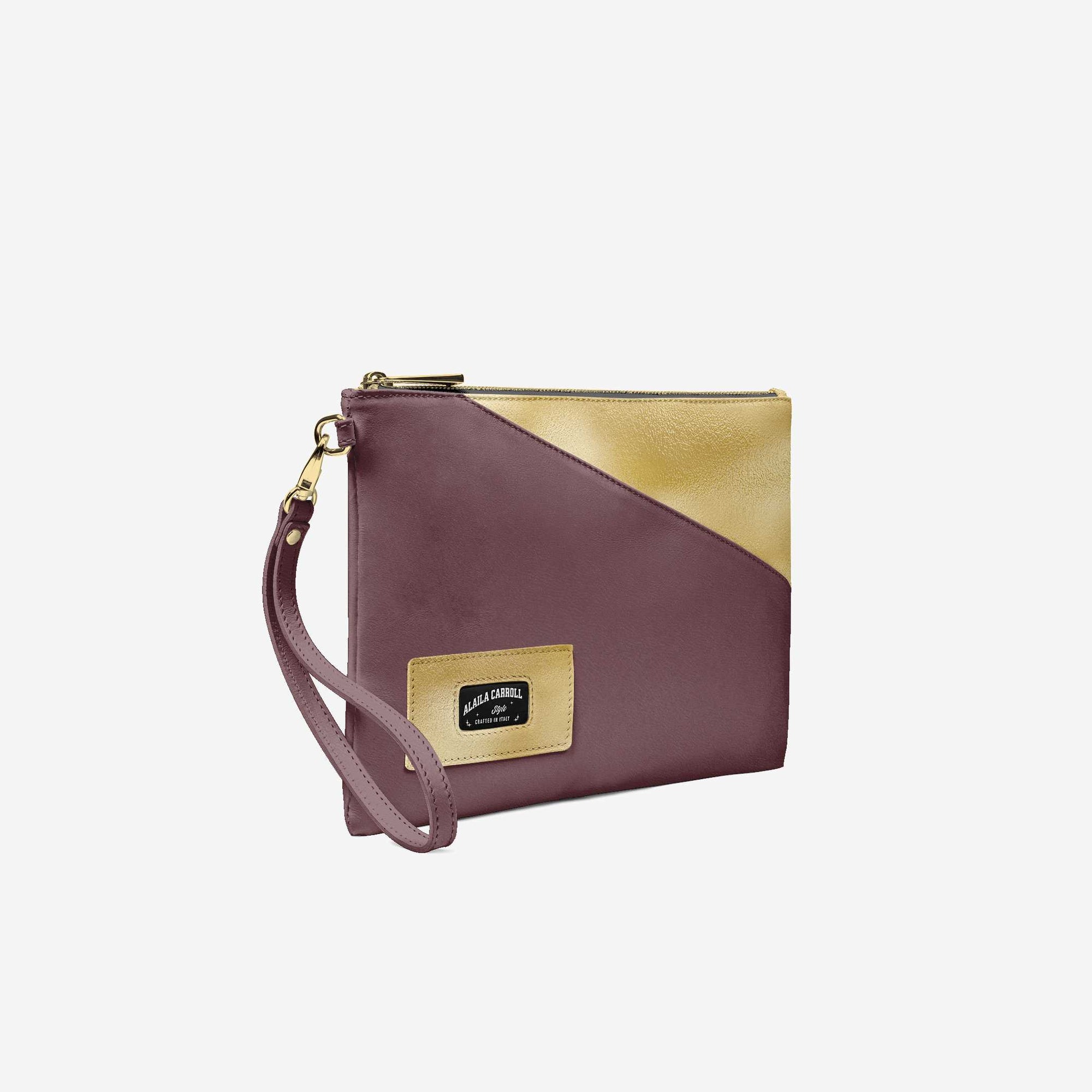 Luxury Multiuse Designer Small Bag – Gold & Wine